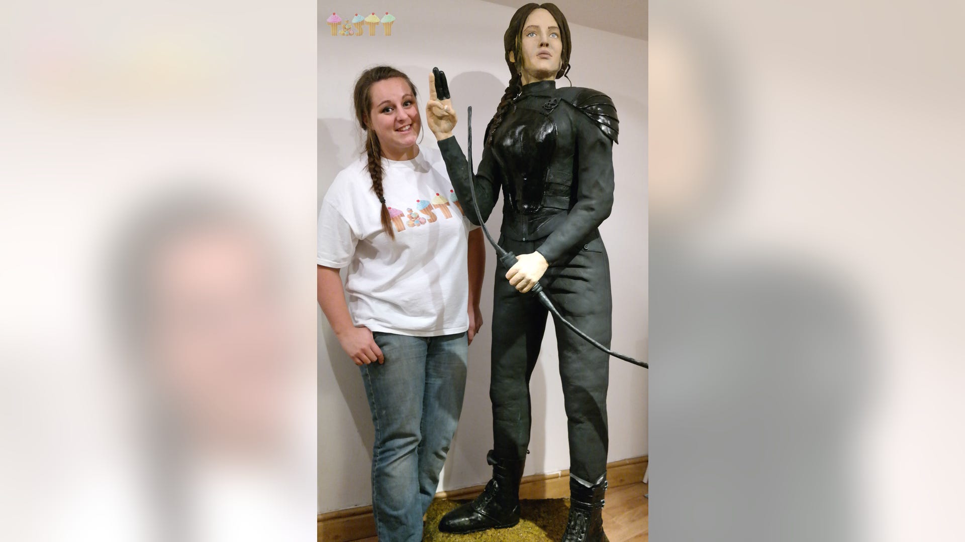 A baker and her cake