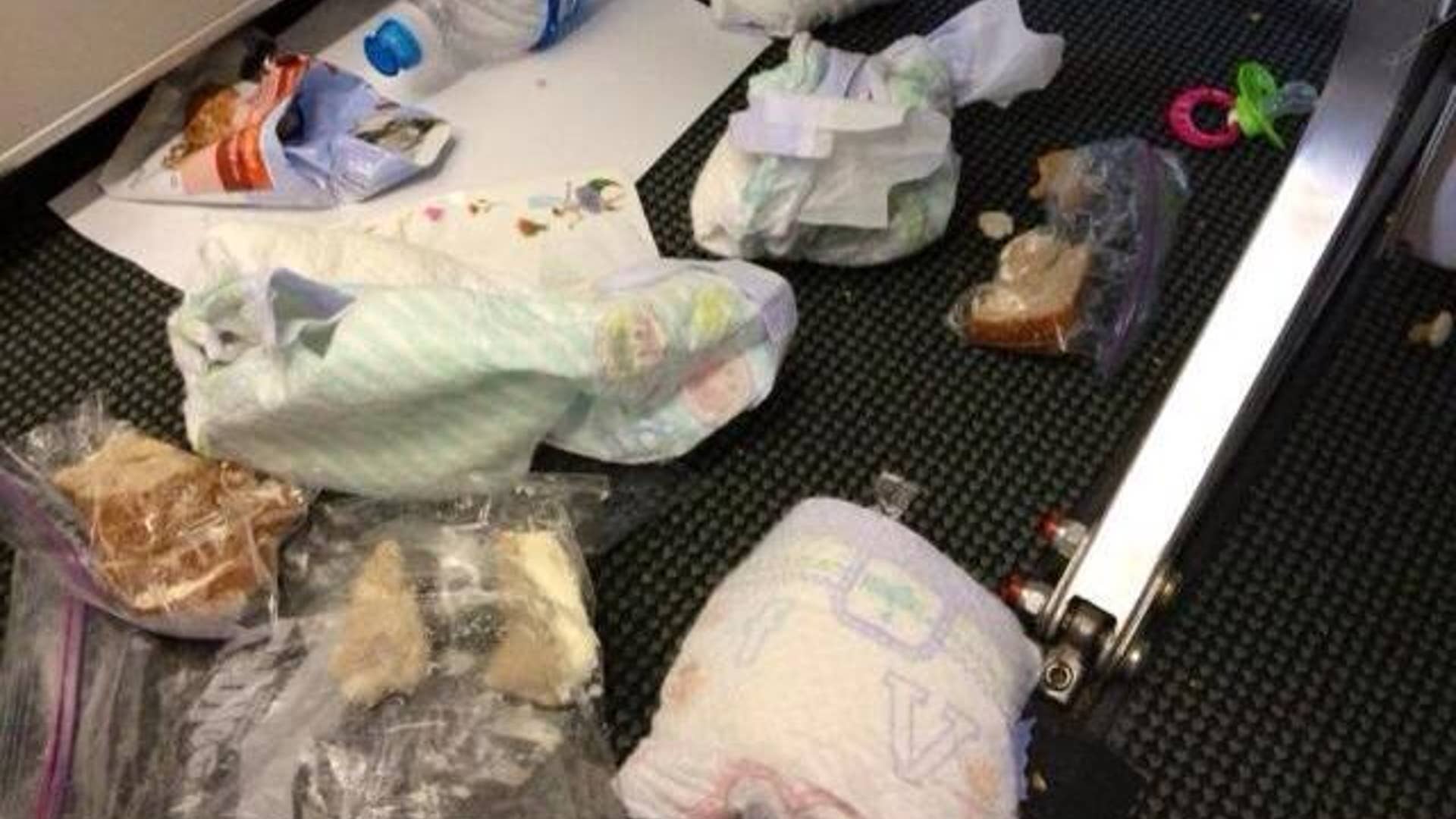 Dirty diapers left behind