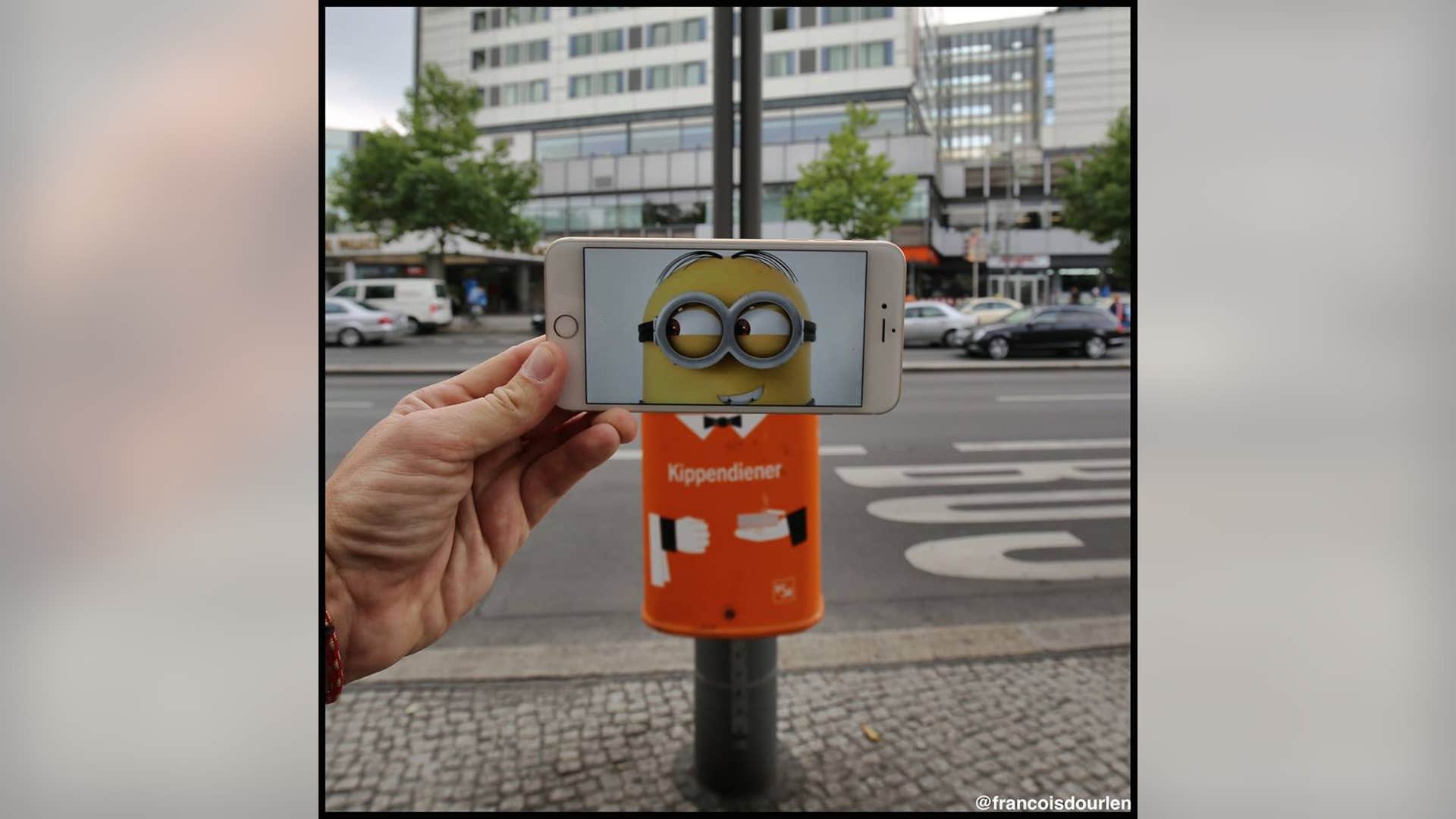 Dourlen finds a Minion look-a-like in Berlin, Germany