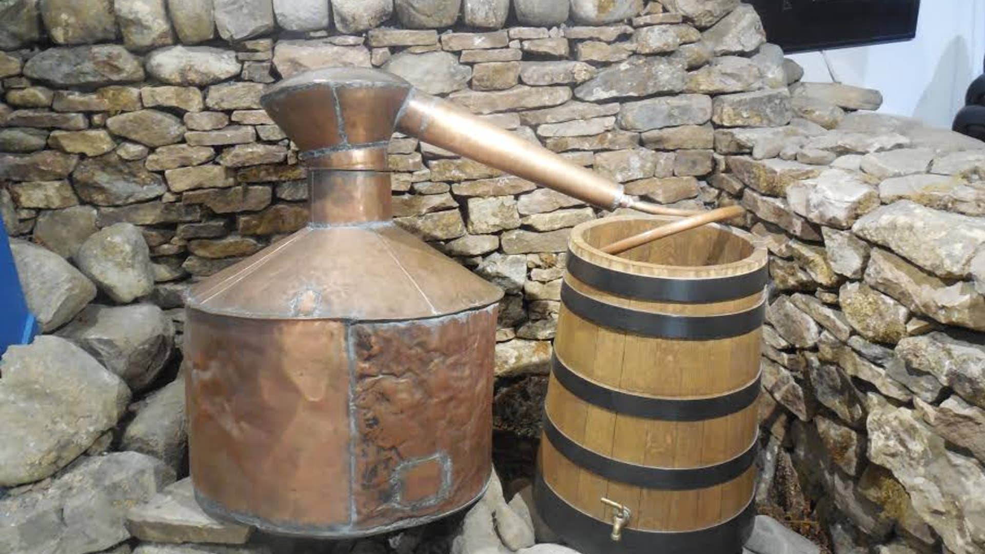 Artifacts at the Glen Ord Distillery near Inverness