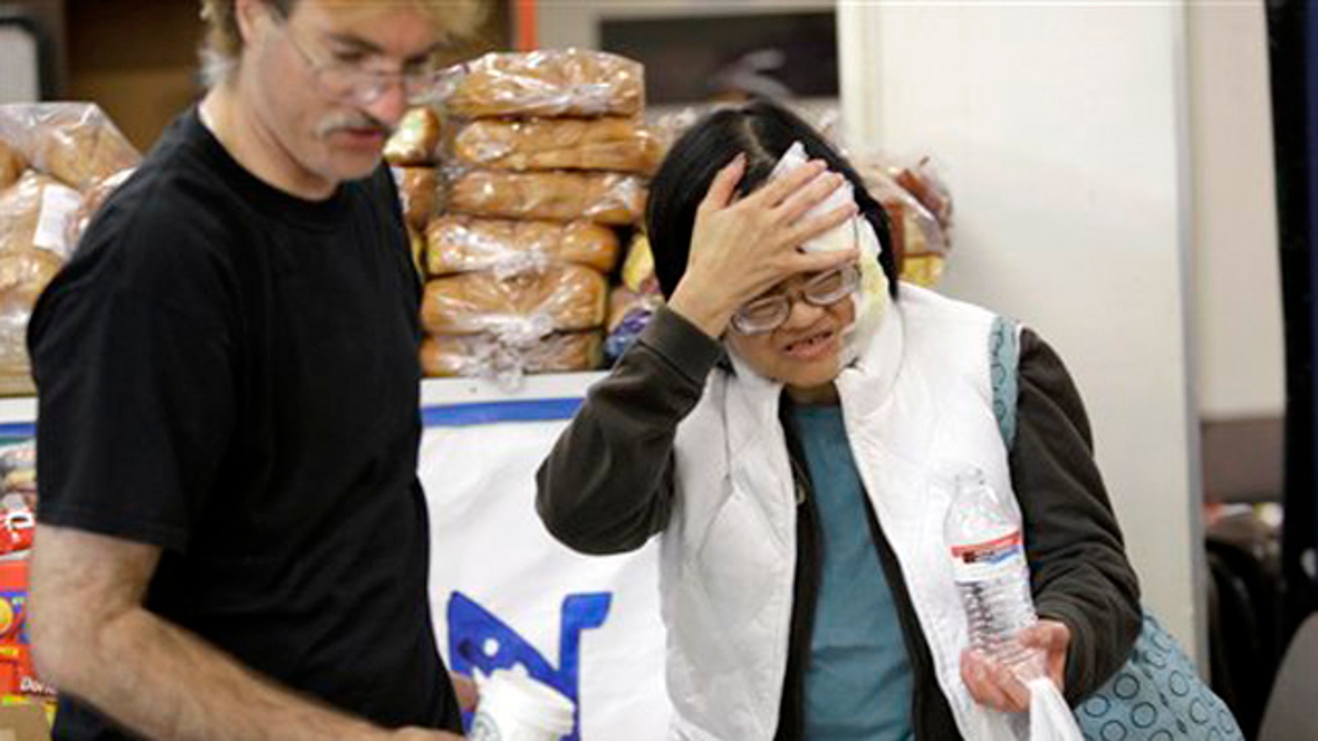 Fire Evacuee at Shelter