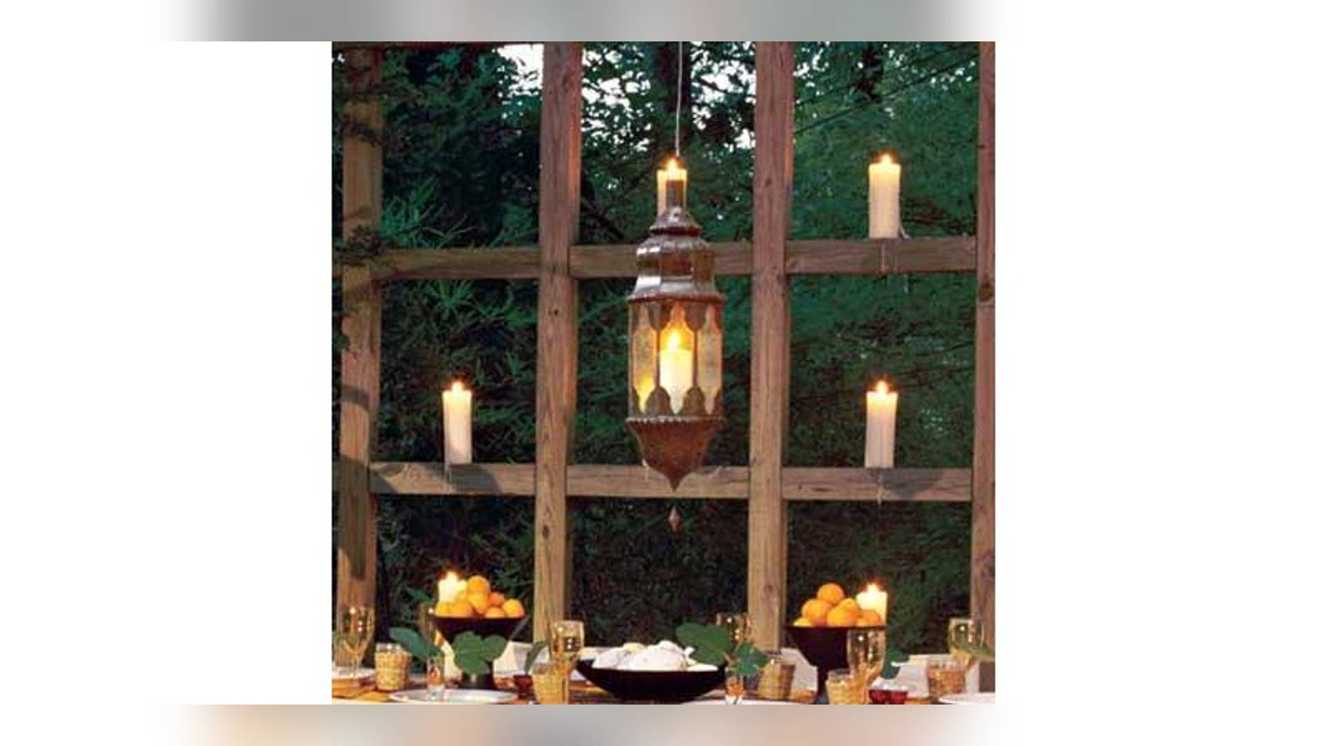 Add Drama to a Simple Deck: Candle Wall