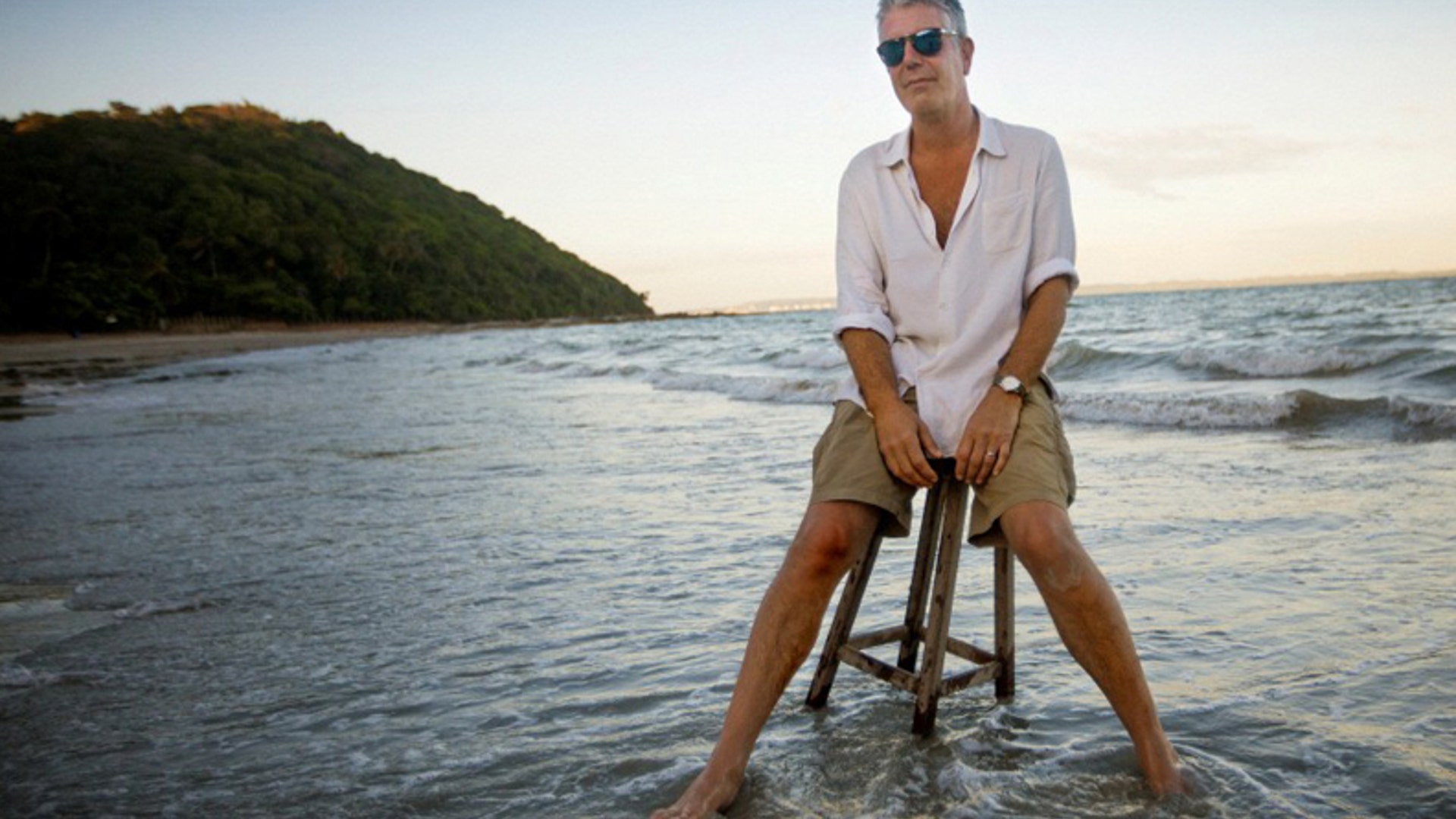 Anthony Bourdain poses for a photo to promote 