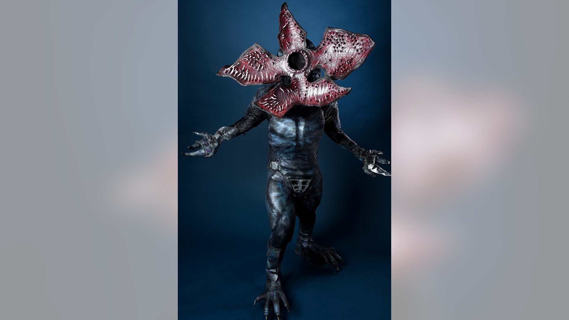 David Schoelen dressed as the Demogorgon from 