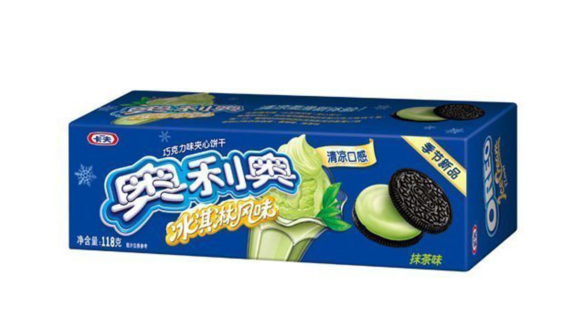 Oreo flavor. Печенье Oreo Ice Cream Matcha 97гр. Орео печенье на китайском. Орео зеленый чай. Печенье Орео со вкусом зеленого чая.