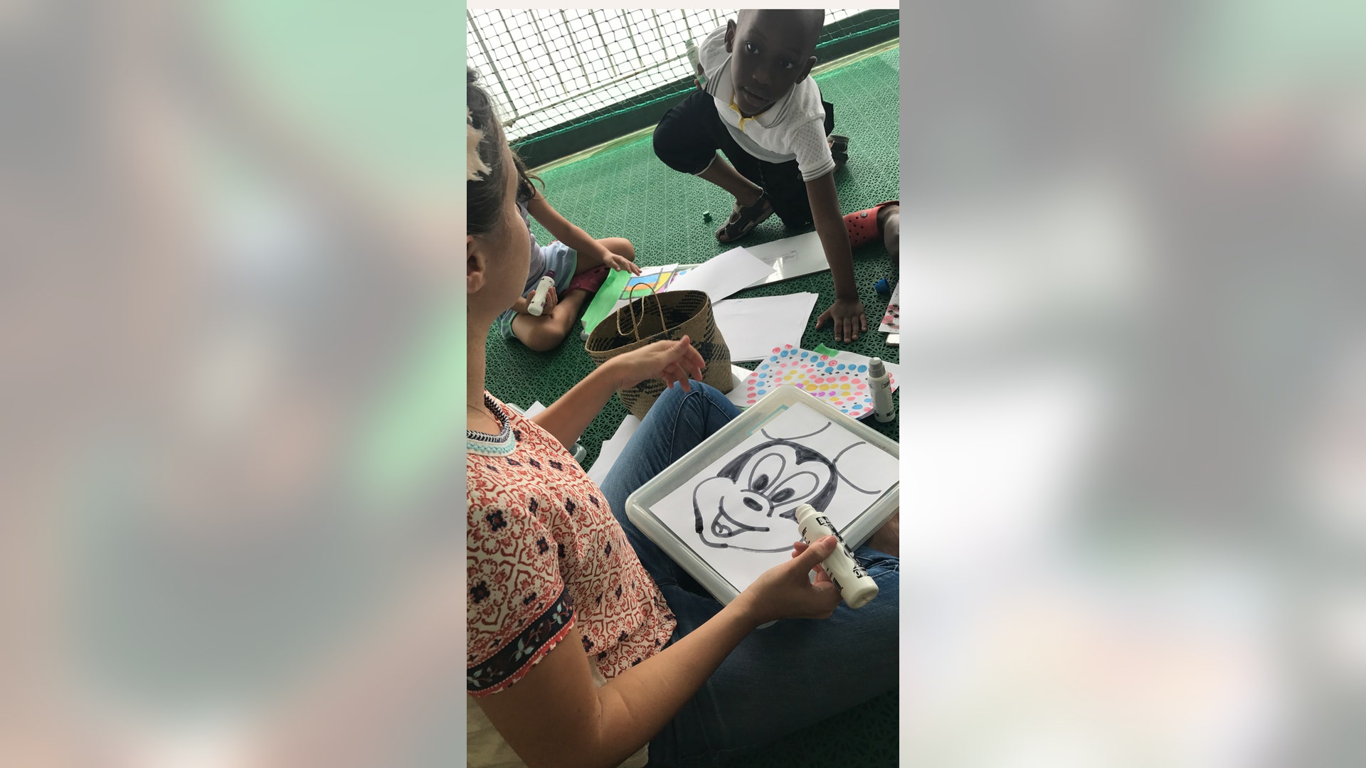 Beth Kirchner drawing Mickey