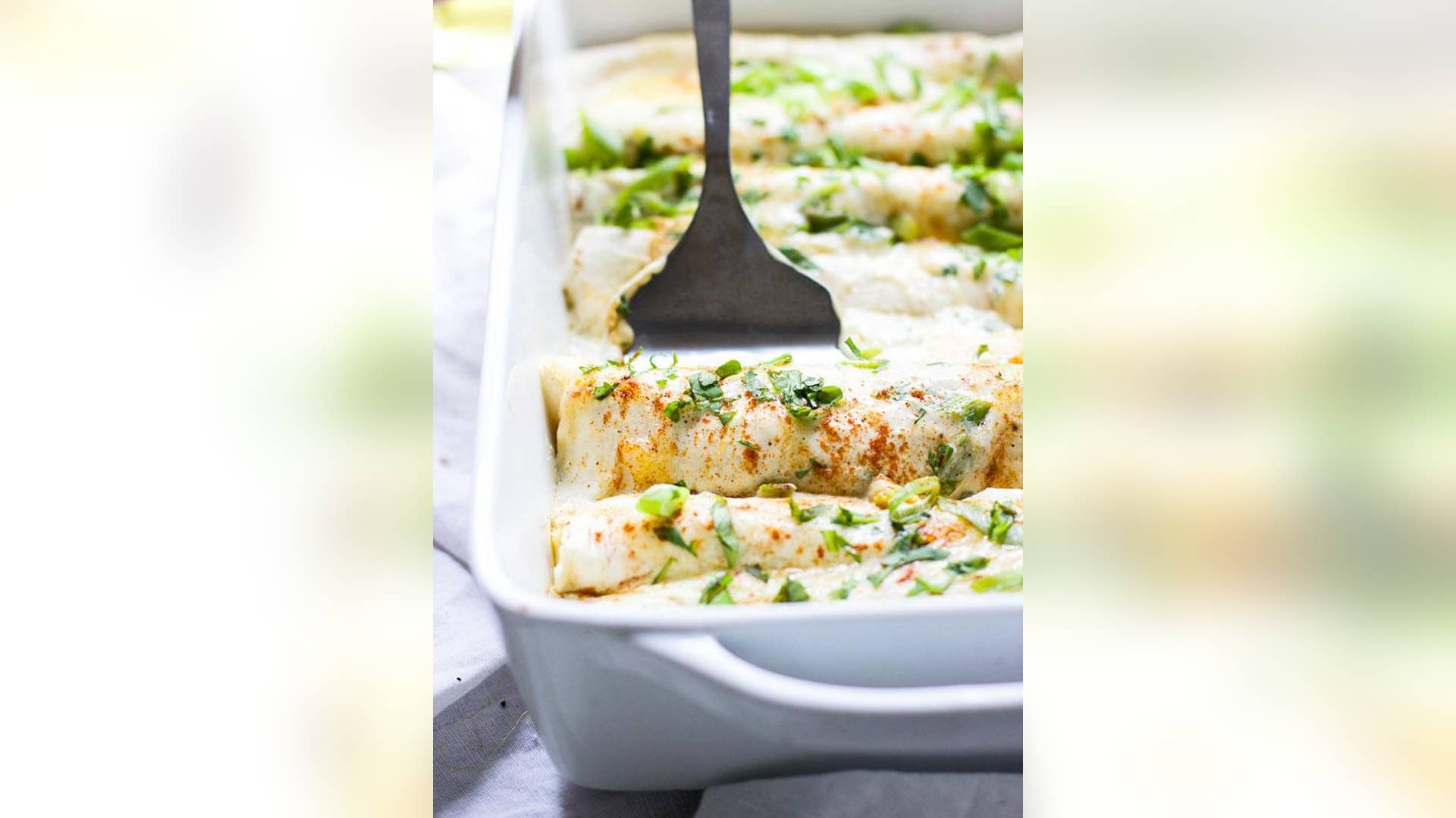 Creamy Beef and Hatch Pepper Enchiladas