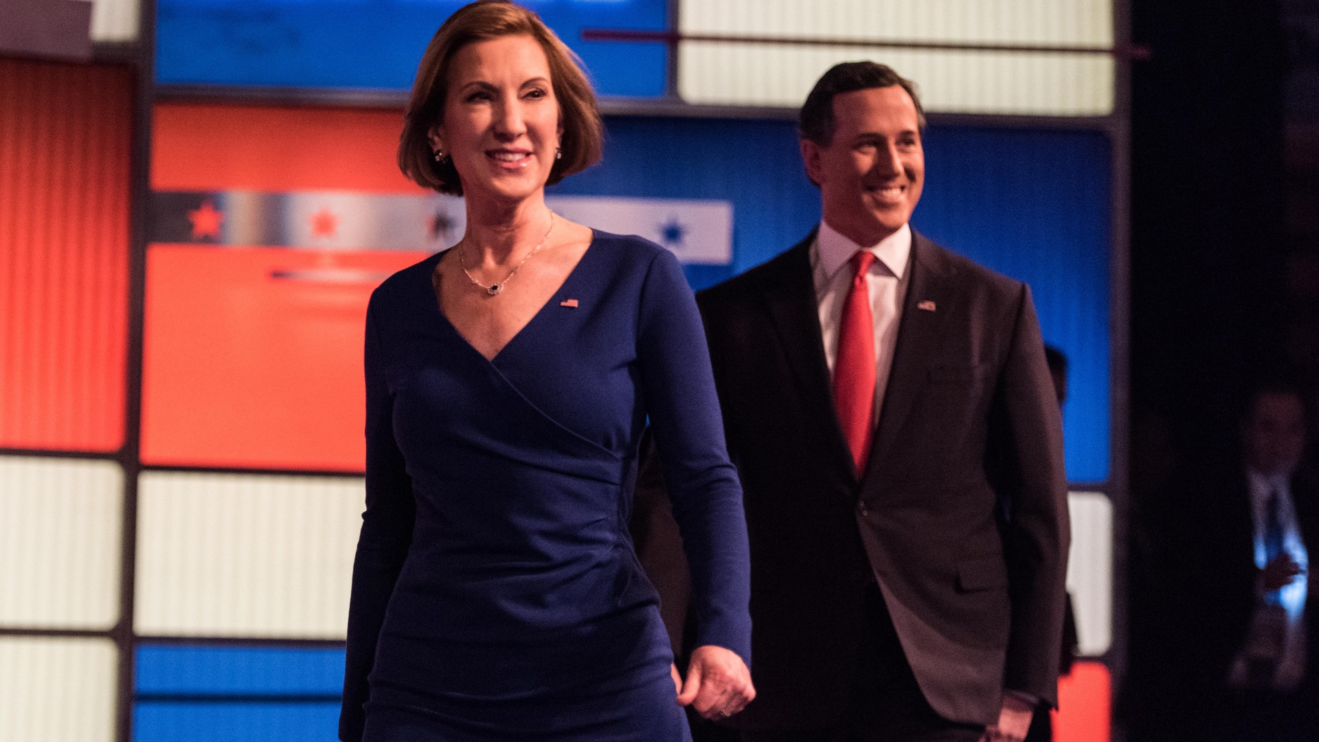 Fiorina and Santorum