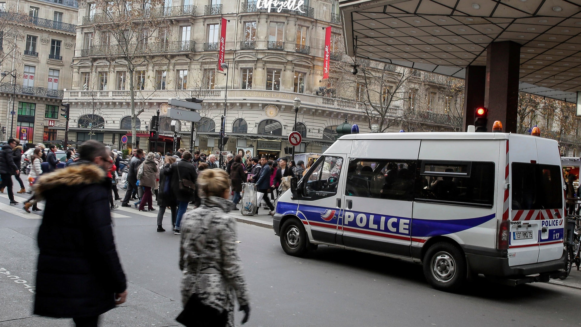 French police, like their counterparts around Europe, tightened security in the wake of Monday's terror attack.