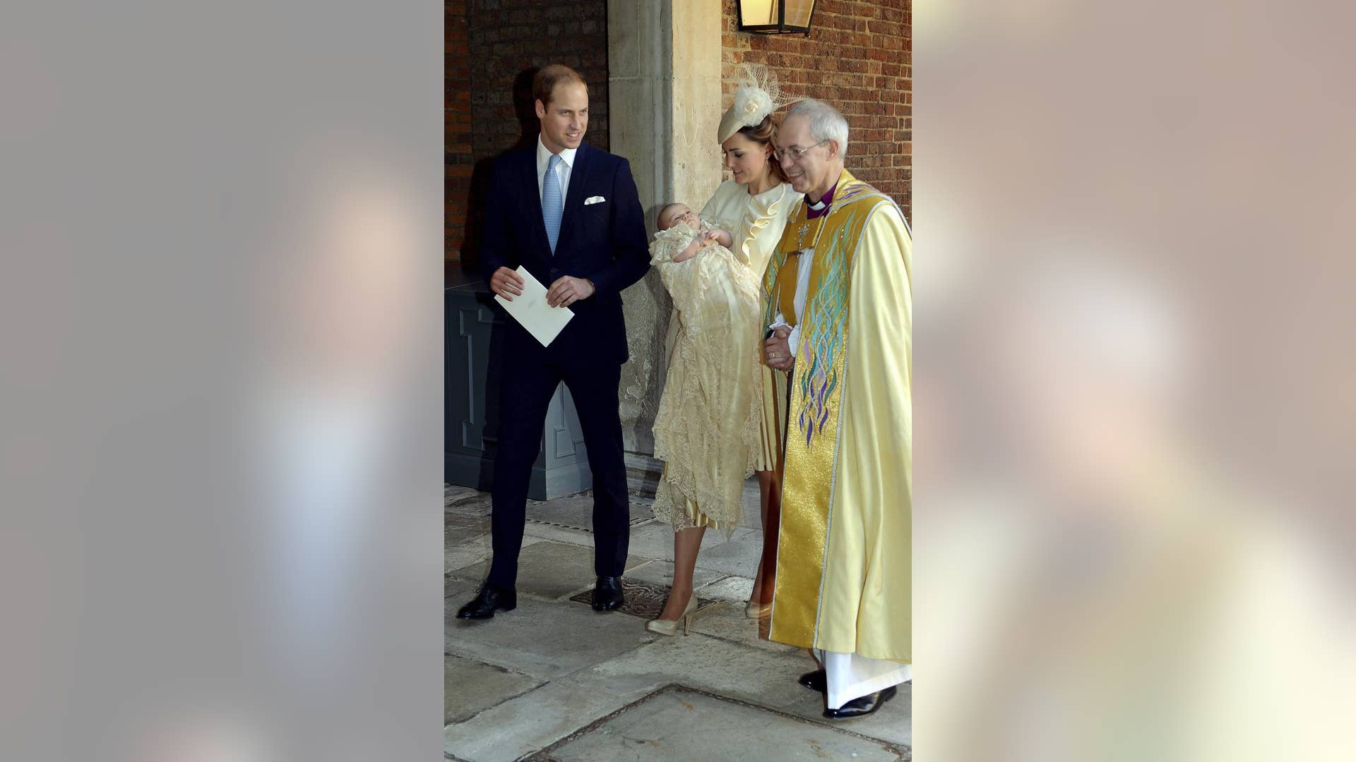 With Mom, Dad and Archbishop