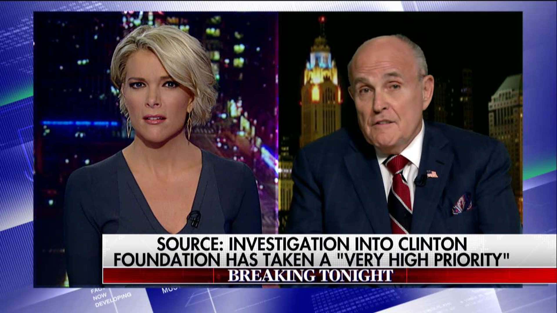 Rudy Giuliani discusses the Clinton Foundation's investigation on 'The Kelly File' saying, 'I could make this case in two months.'