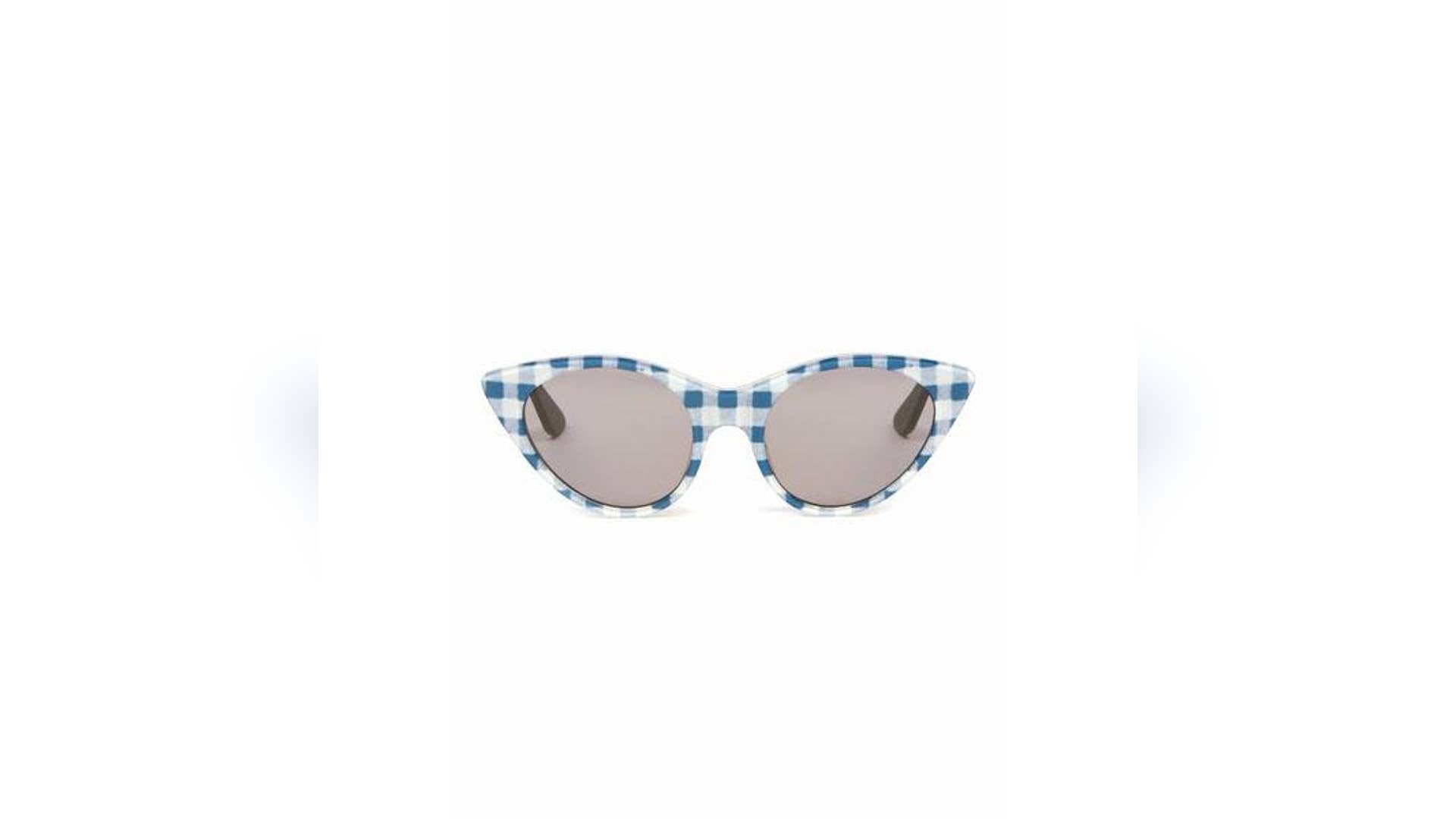 Opening Ceremony Cat Eye Gingham Sunglasses