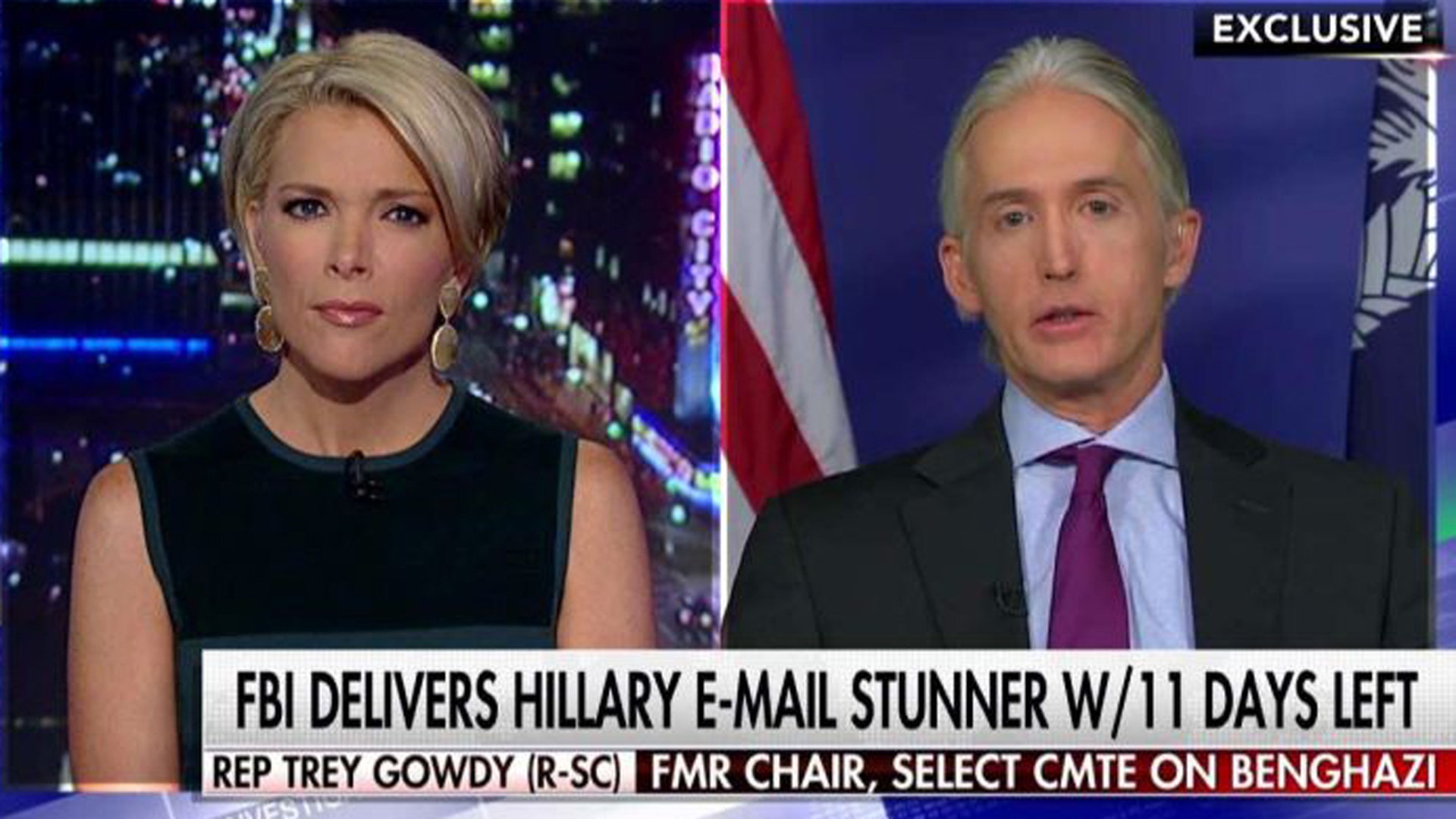 Rep. Trey Gowdy says Clinton has no one to blame but herself for her email worries on 'The Kelly File'