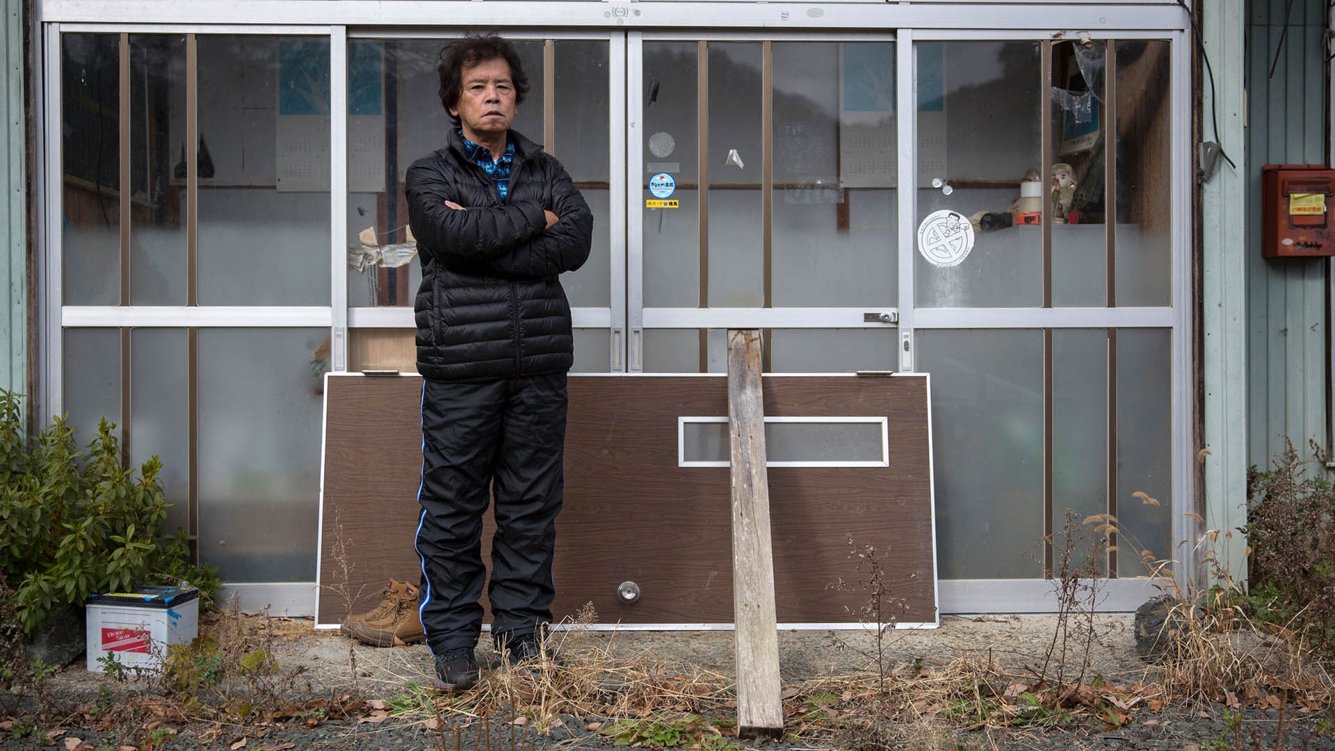 Toru Anzai at his house 