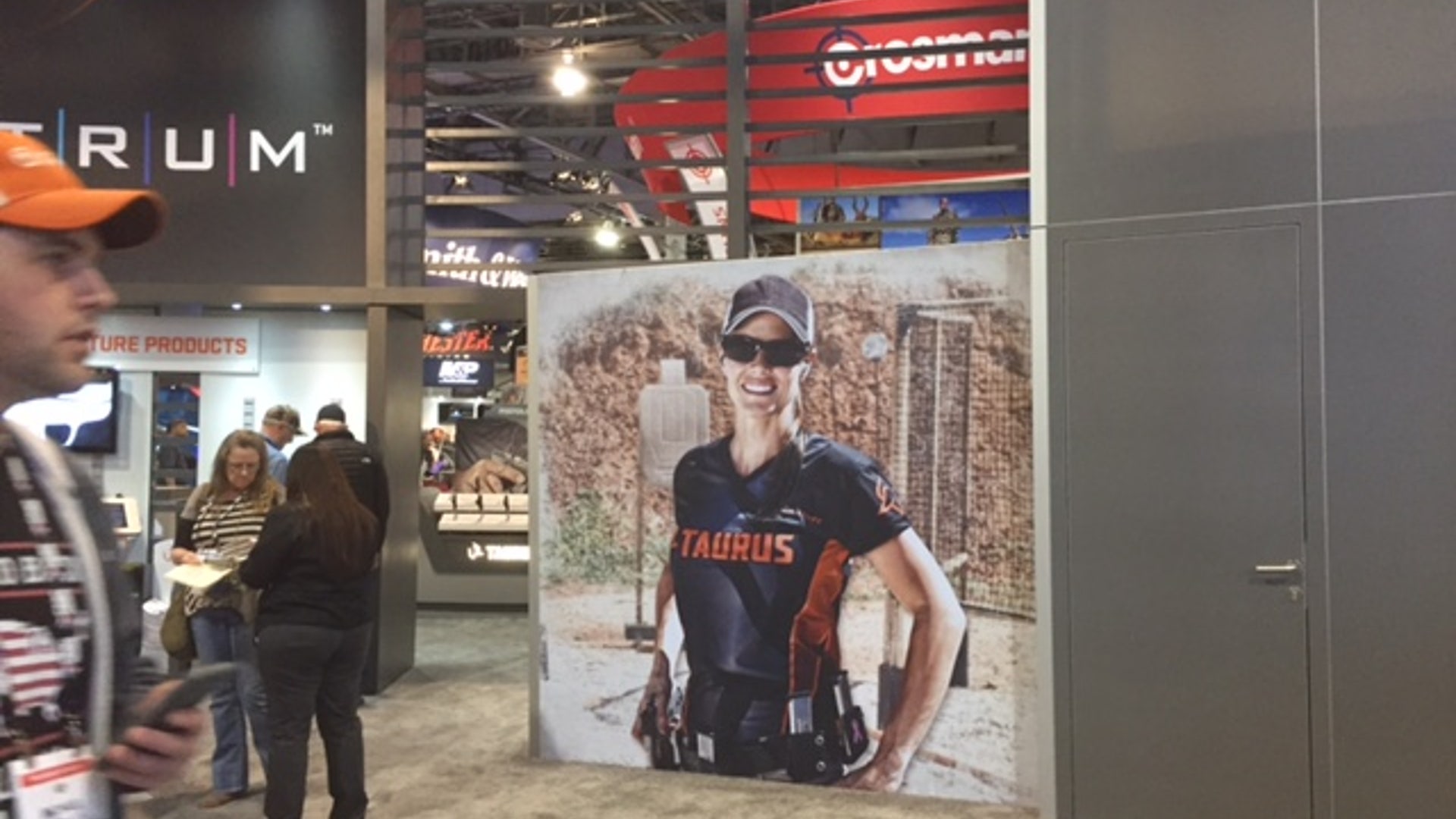 Almost all the major manufactures at Shot Show included females in their marketing materials.
