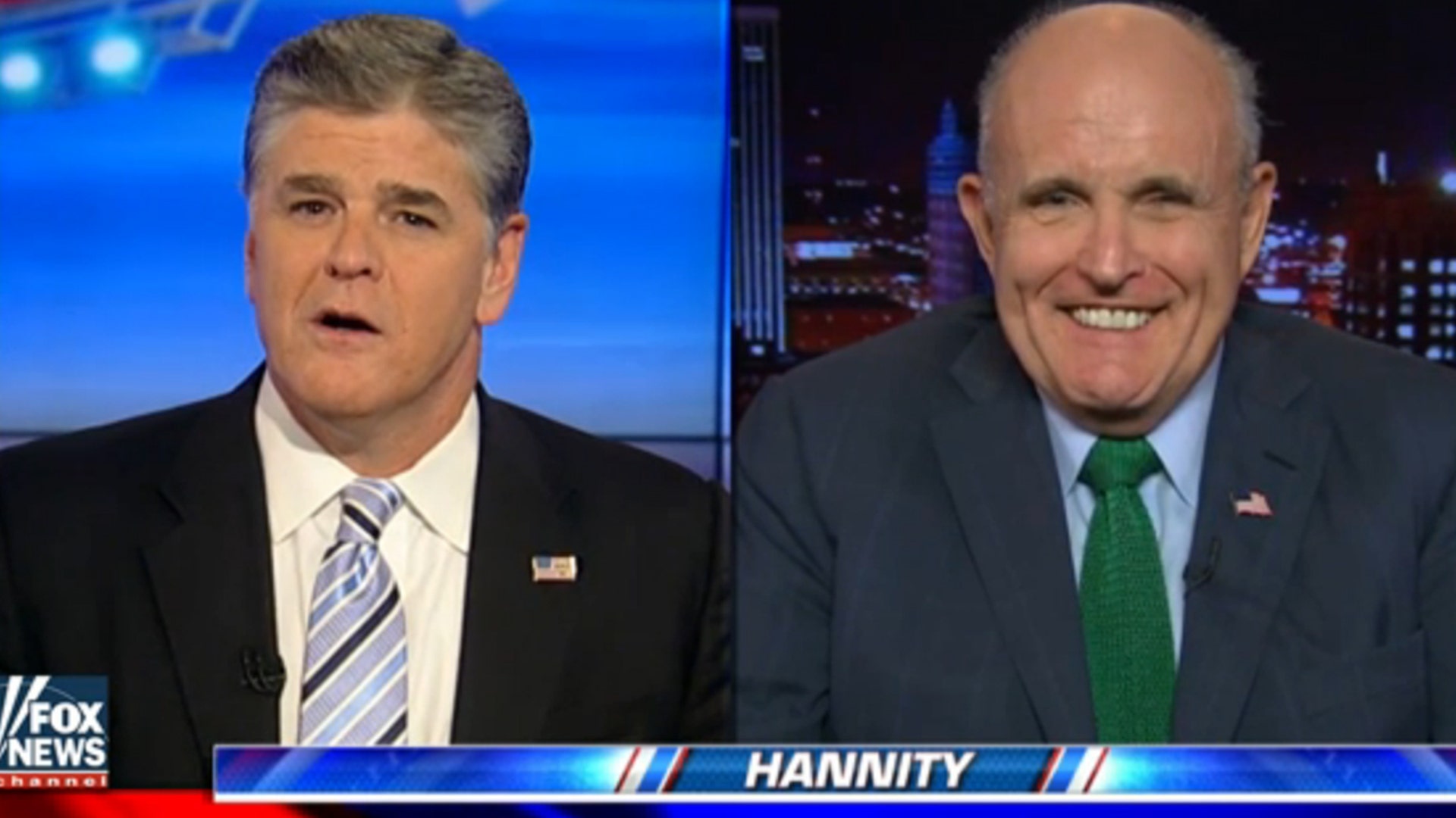Rudy Giuliani said 'you'd have to be stupid' not to see that the Clinton camp violated the law on 'Hannity.'