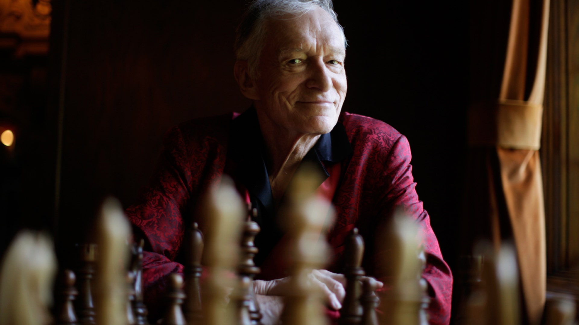 Hefner at the Playboy Mansion