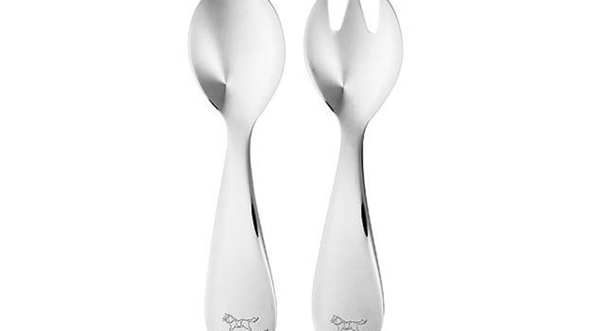 'Cheval à Bascule' Sterling Silver Spoon and Fork Set