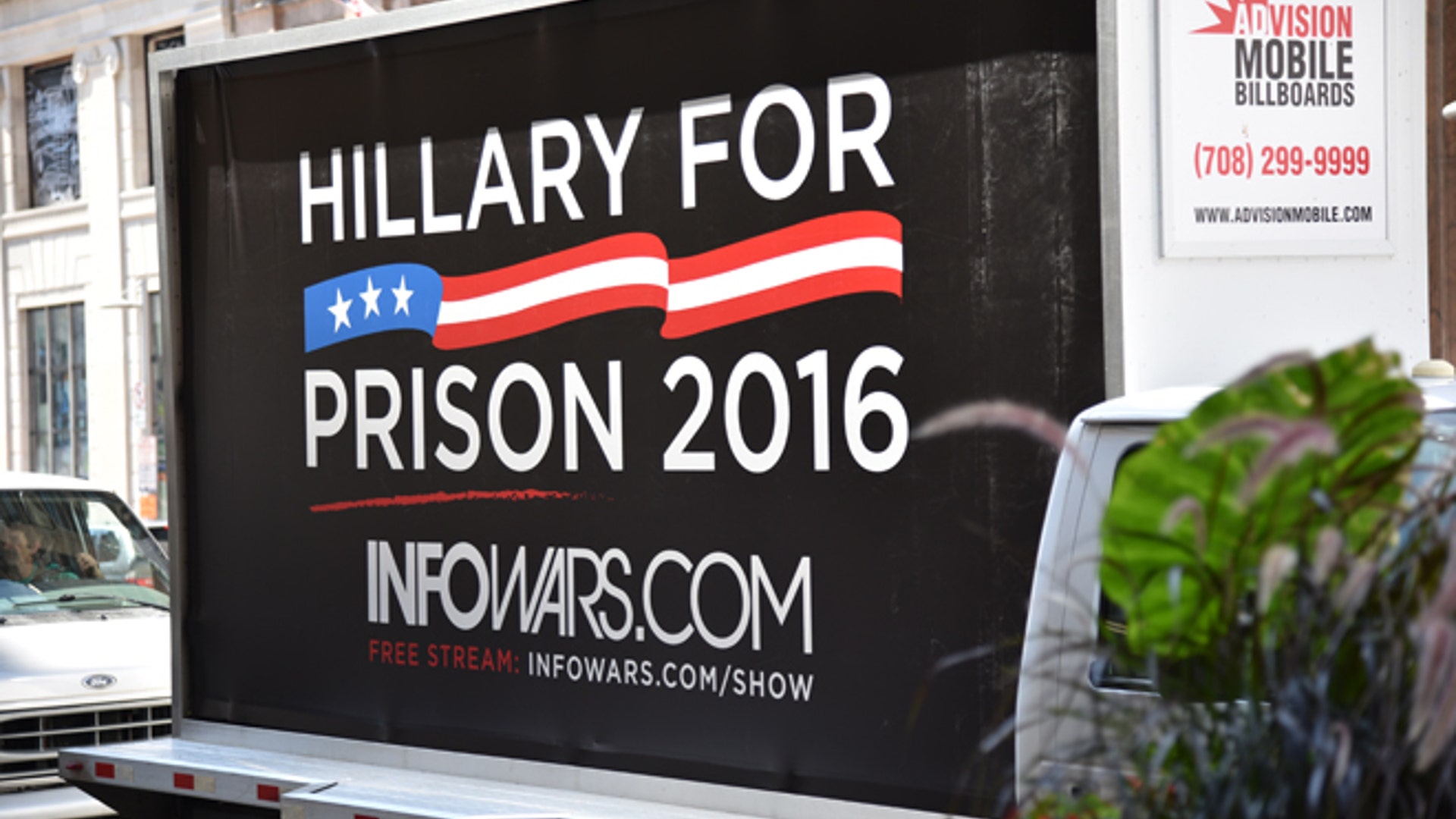 Anti-Hillary Clinton sign