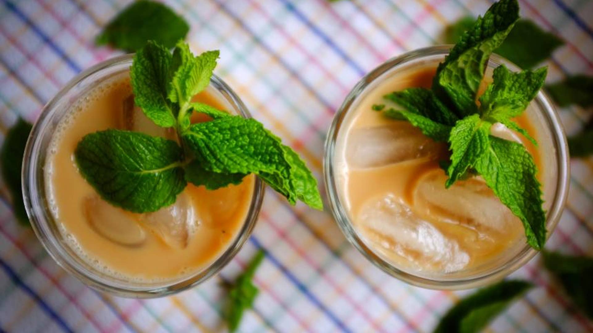 Honey Mint Iced Coffee