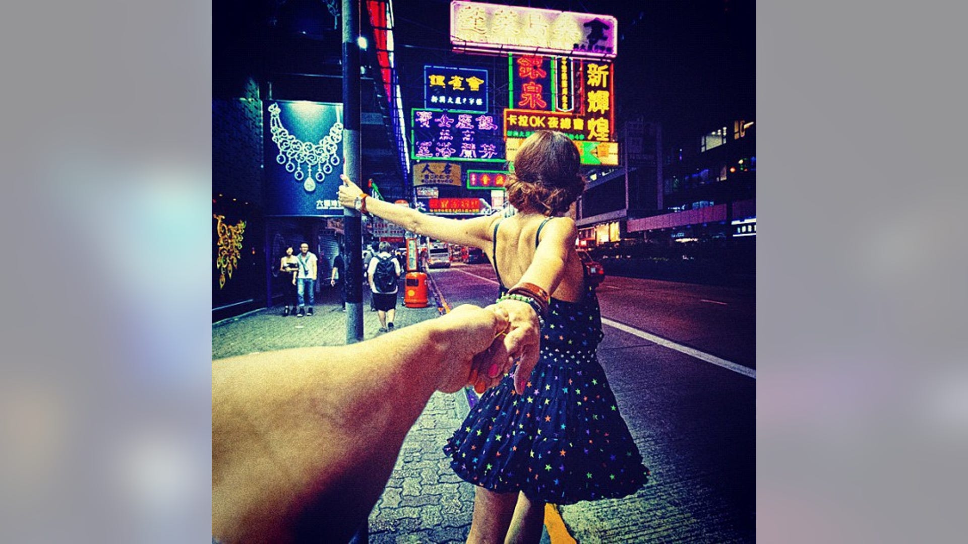 Busy streets of Hong Kong
