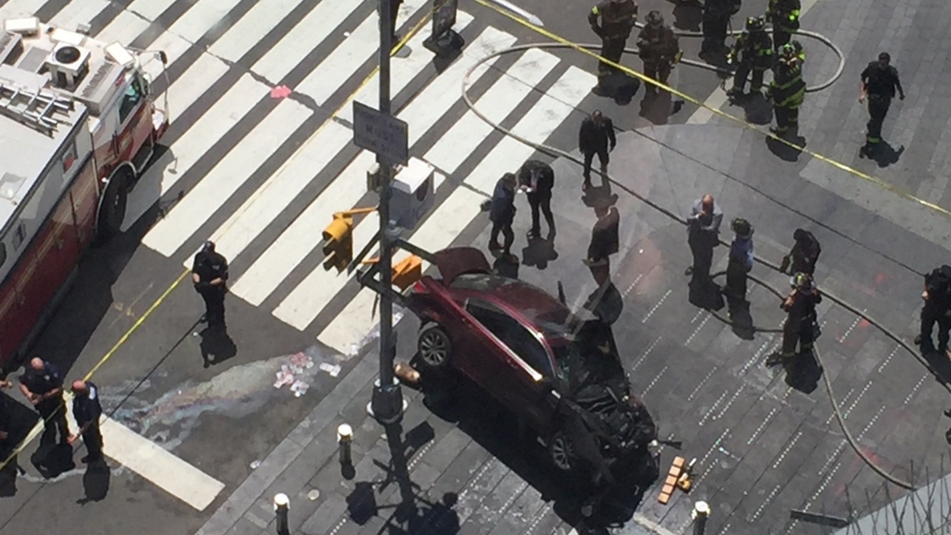 Car plows into Times Square crowd