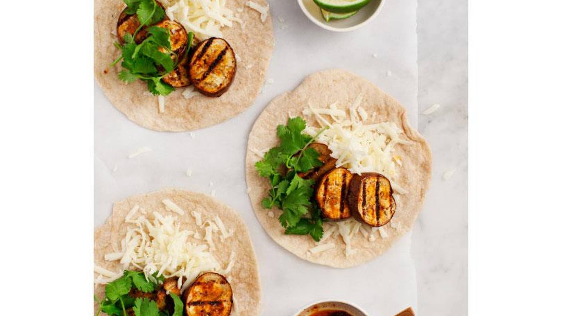 Adobo Eggplant Quesadillas