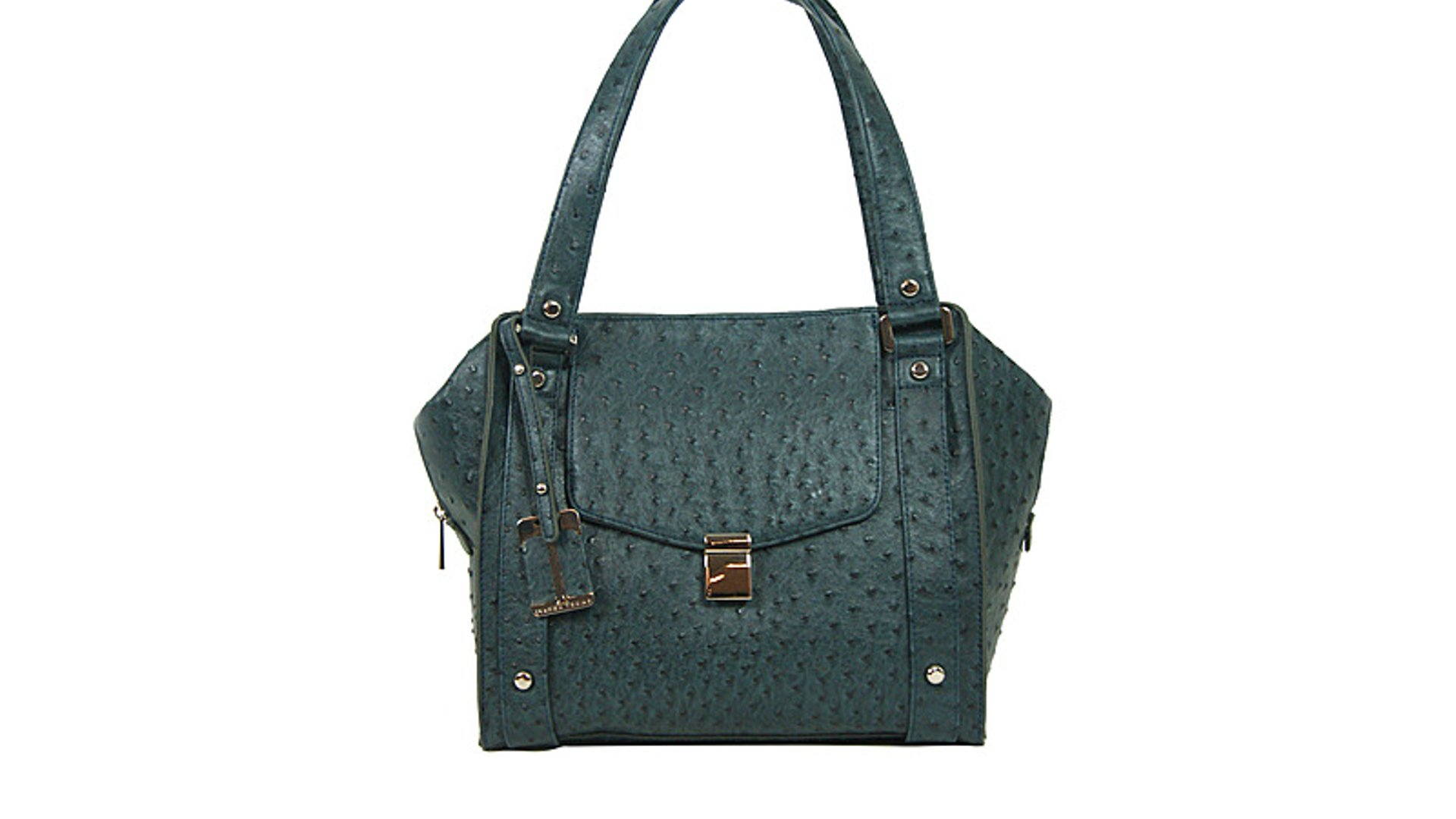 IVANKA TRUMP Ashleigh Ostrich-Embossed Satchel $175