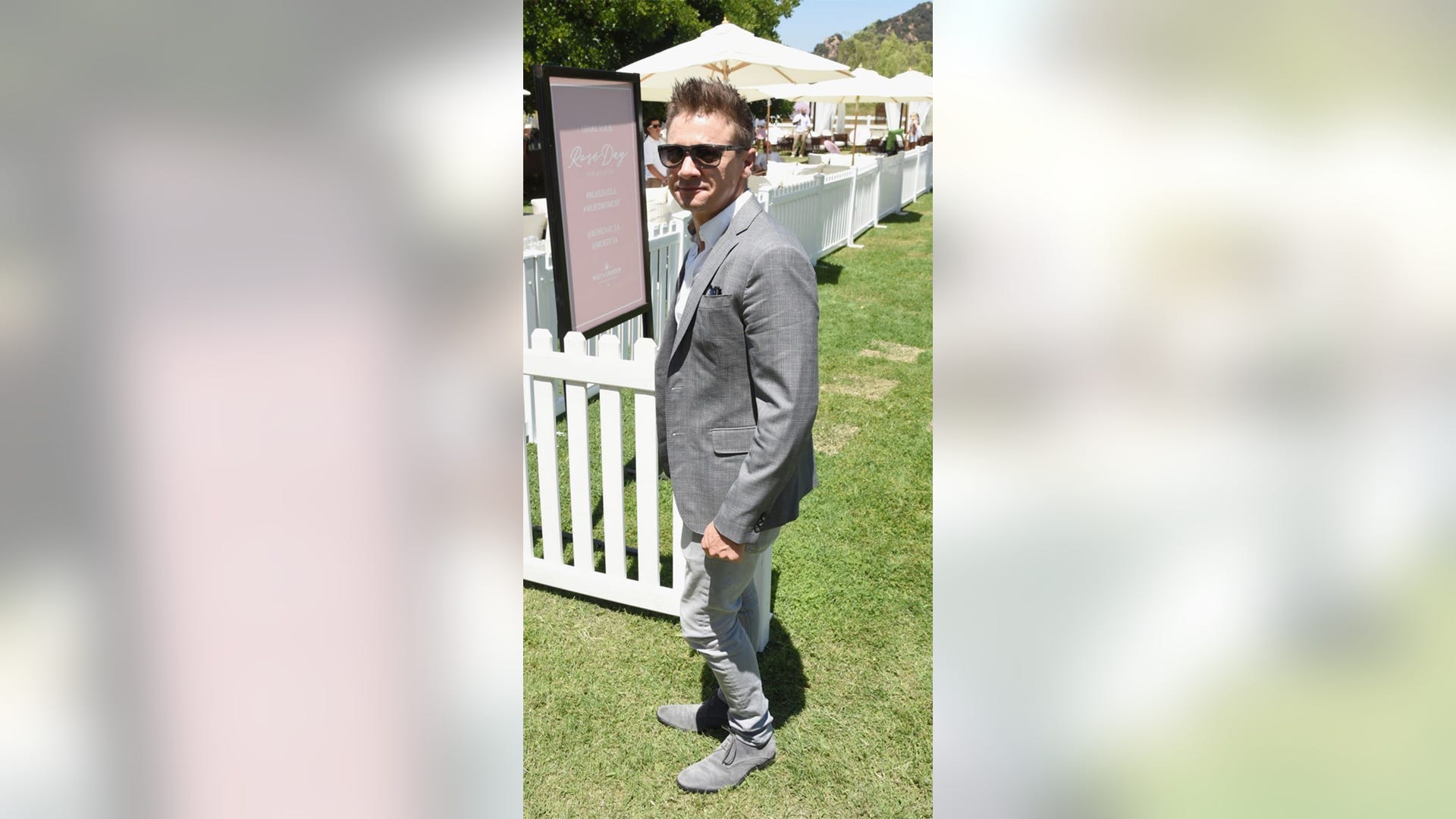 Actor Jeremy Renner celebrates the inaugural Rosé Day LA at Saddlerock Ranch in Malibu, Calif on June 9, 2018.