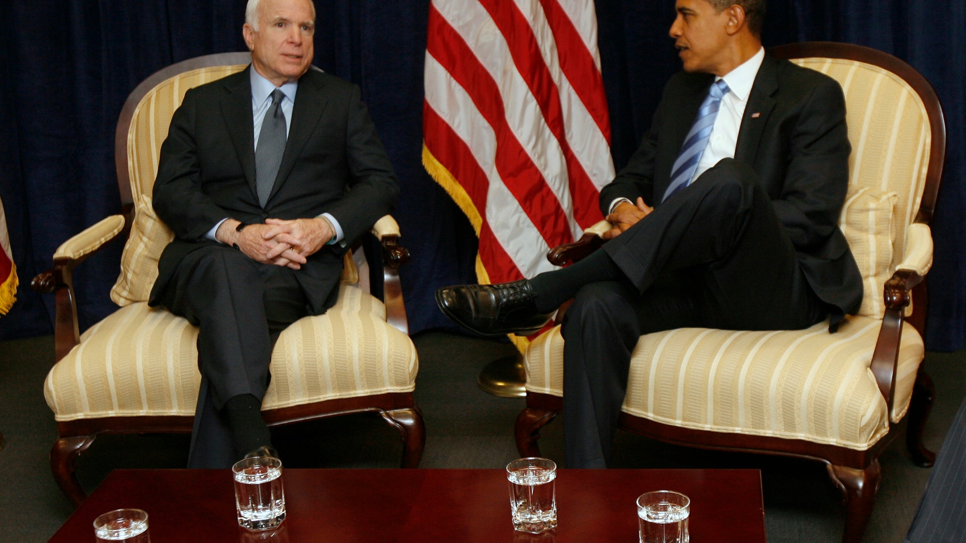 U.S. President-elect Barack Obama and Senator John McCain, November 2008.  