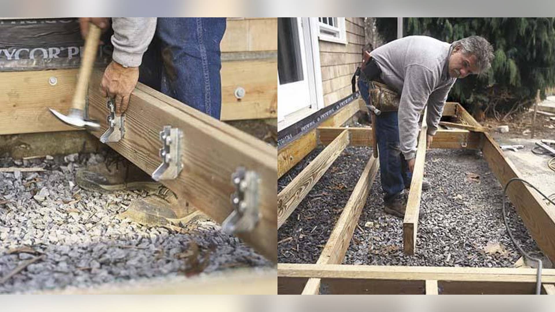 Step 5: Install Front Rim Joist, Beams, and Interior Joists