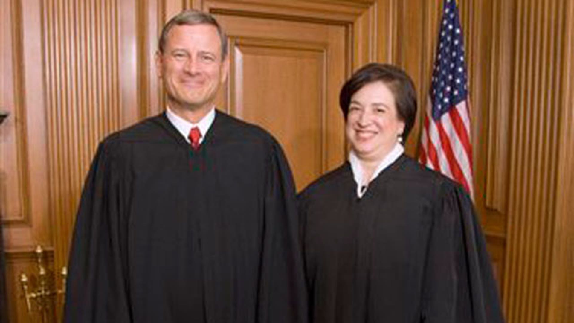 Chief Justice John Roberts and Justice Elena Kagan