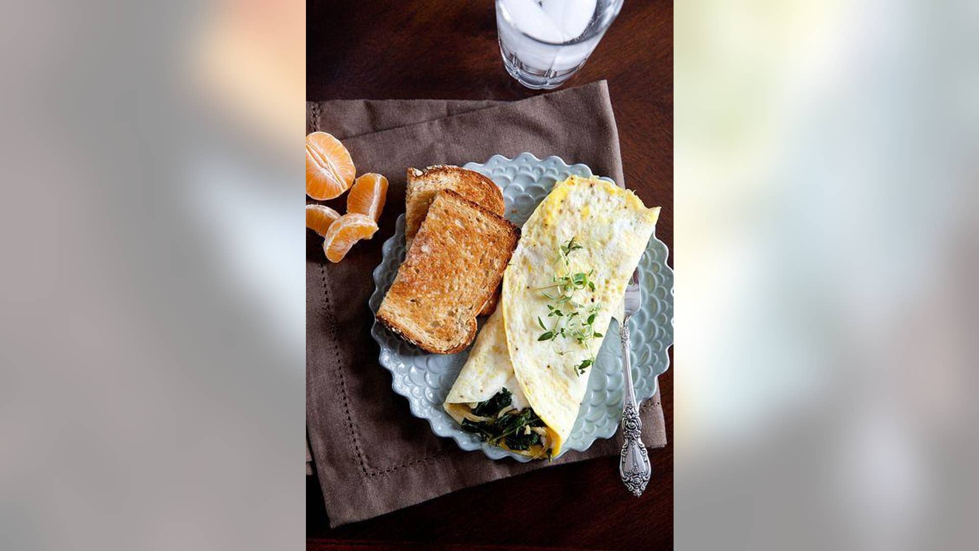 Kale and Ricotta Omelet