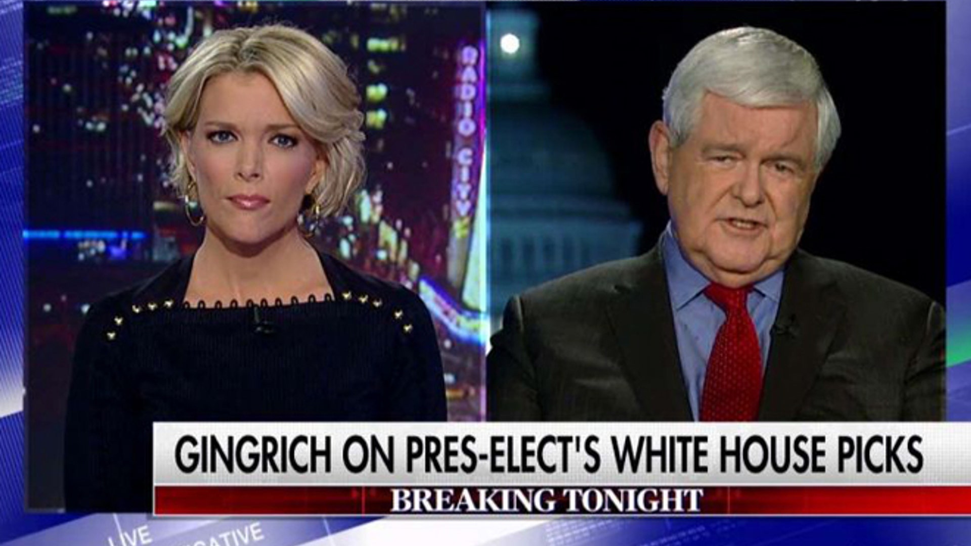 Newt Gingrich discusses the report that President-elect Trump is seeking top secret security clearances for his children on ‘The Kelly File’