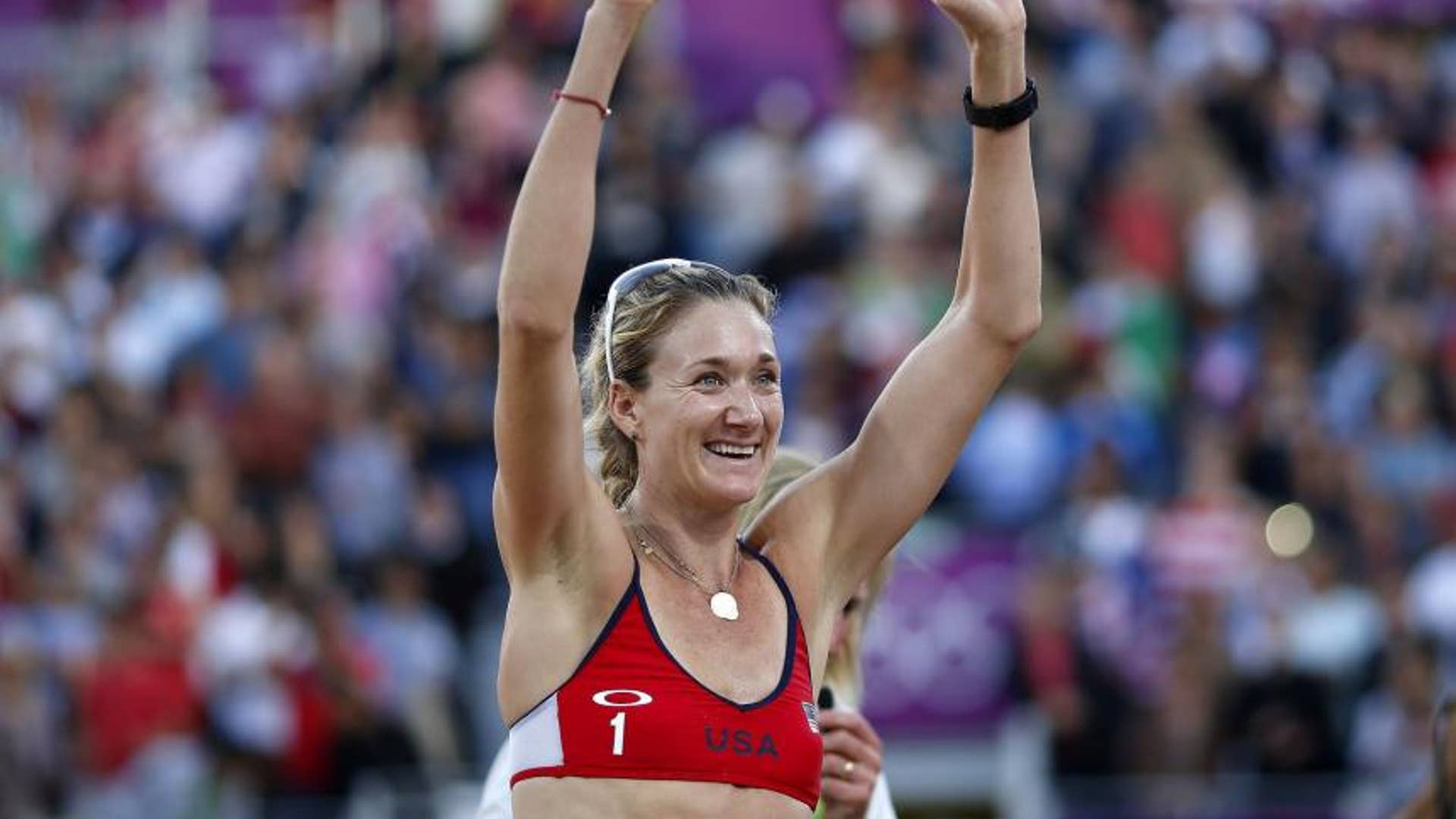 Kerri Walsh Jennings and Casey Jennings