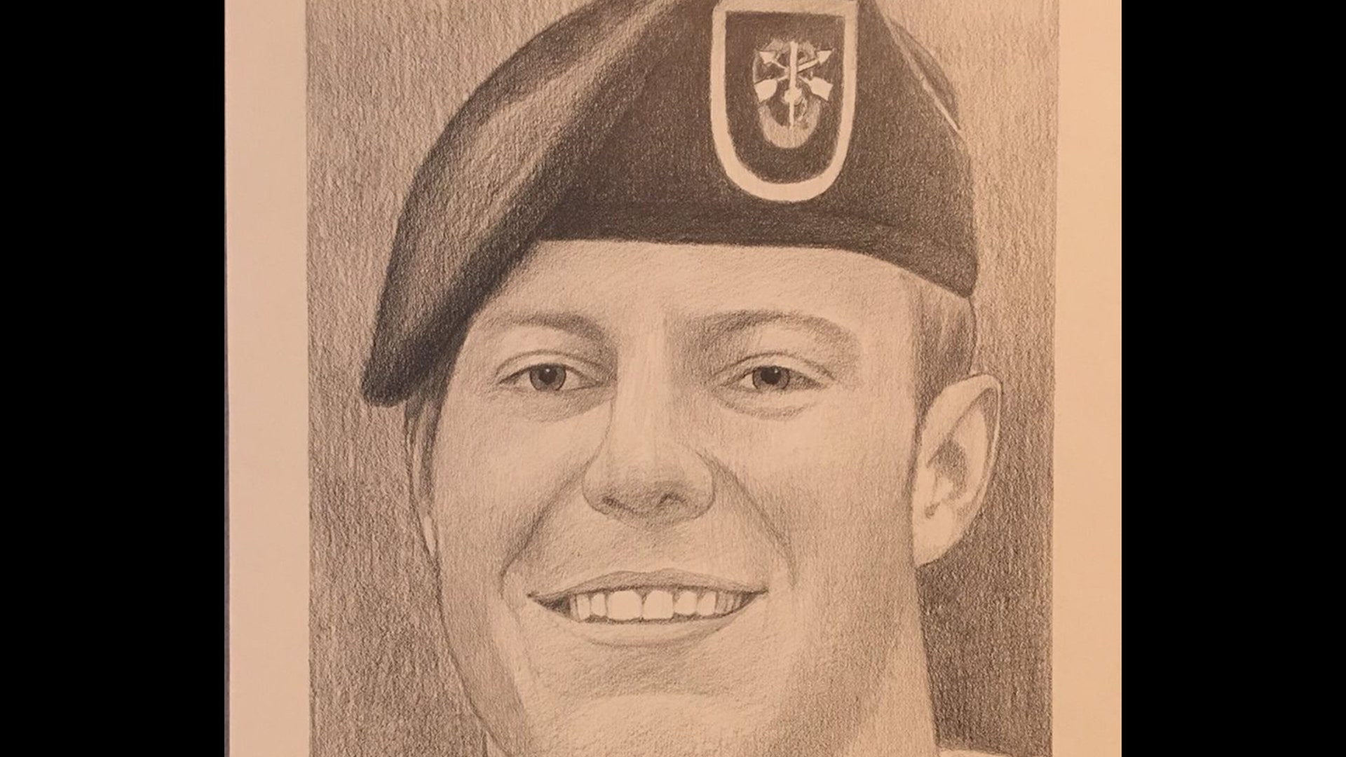 A drawing of Staff Sgt Kevin McEnroe