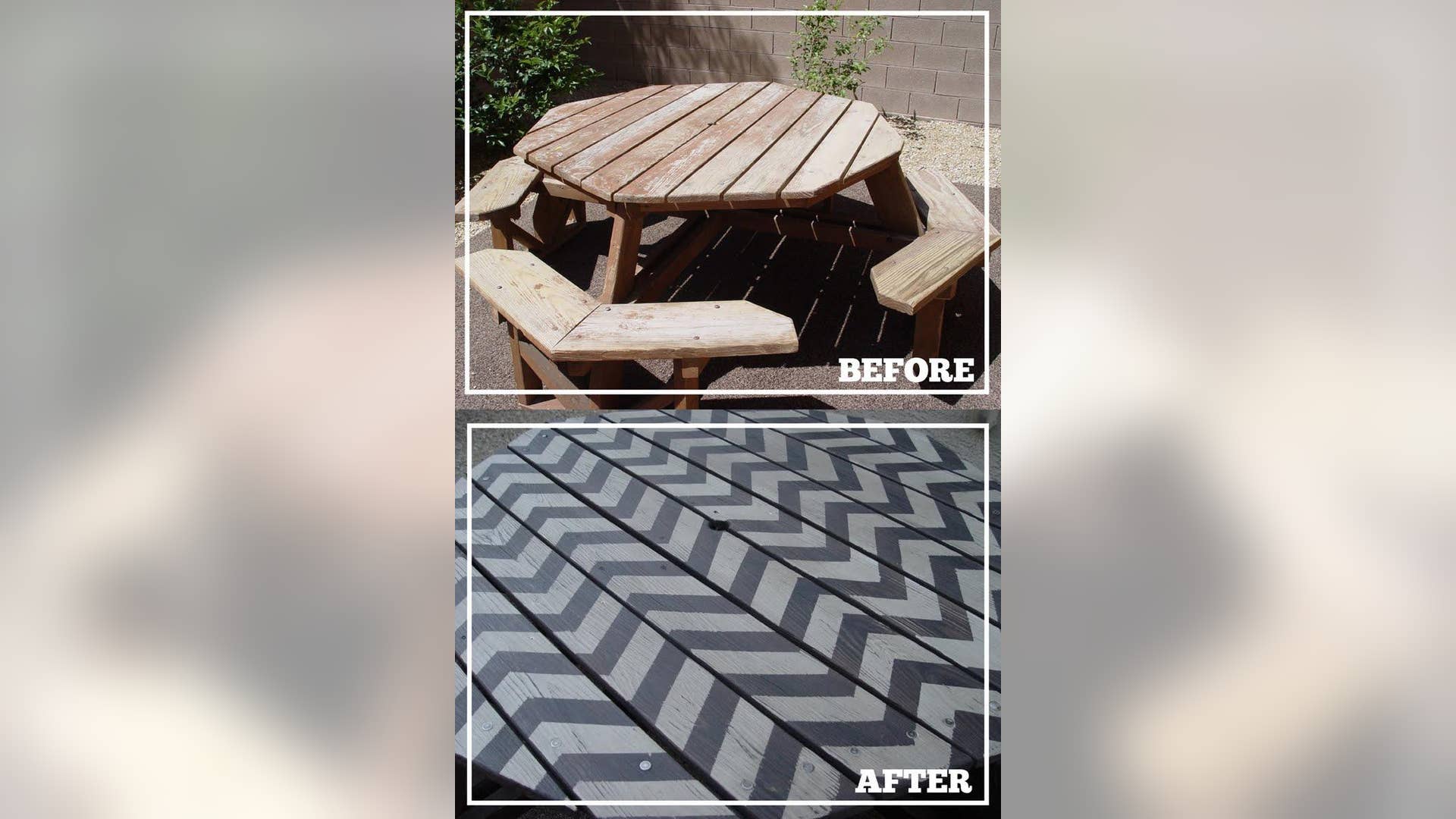 Chic Picnic Table Overhaul