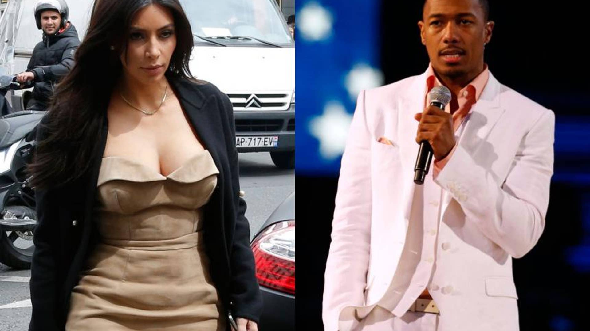 Kim Kardashian and Nick Cannon