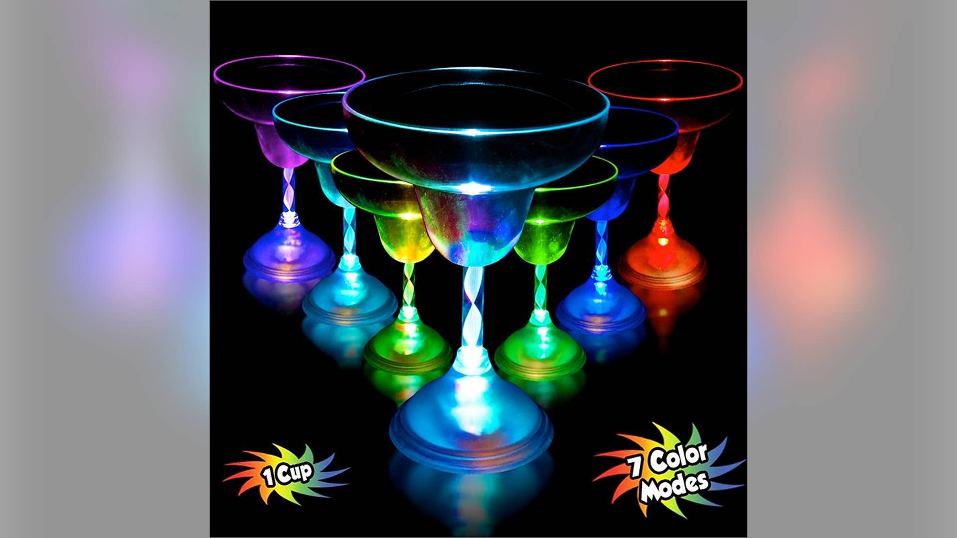 L.E.D. Margarita Glasses