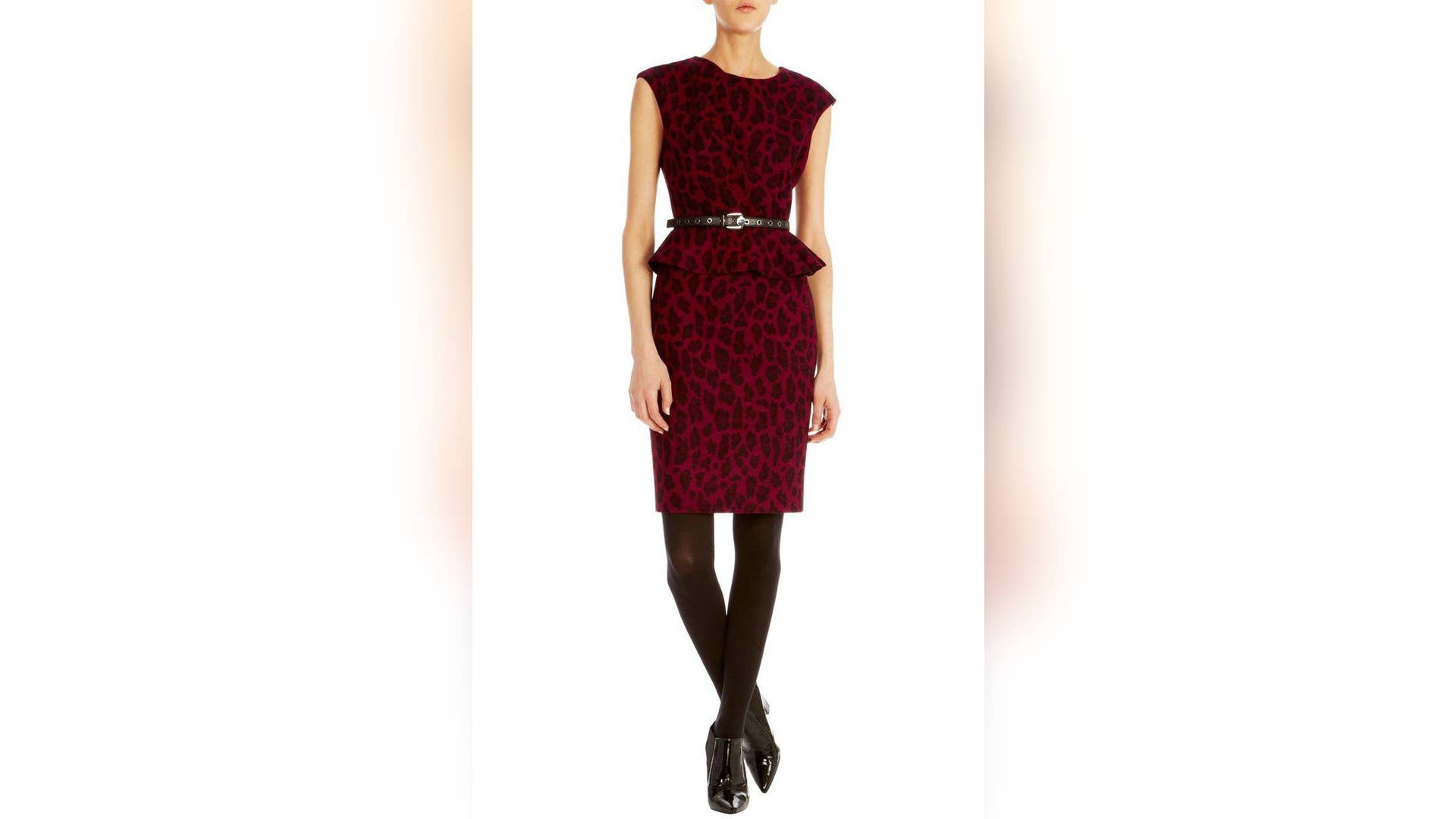 Leopard Wool Jacquard Dress