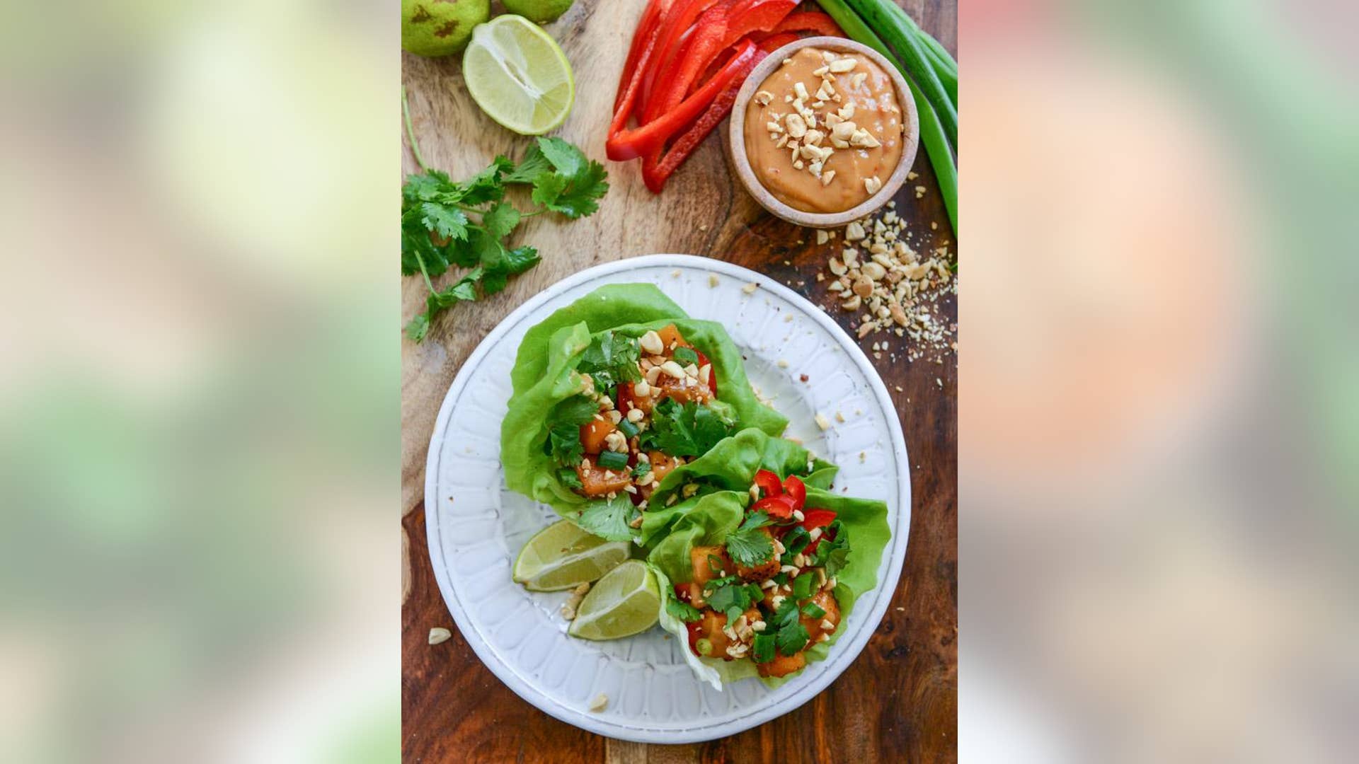 Thai Butternut Squash Lettuce Wraps