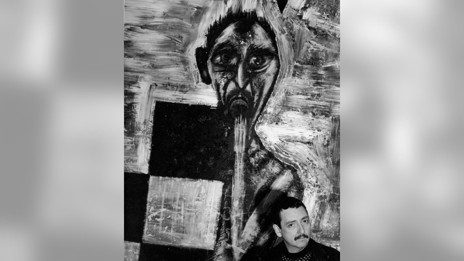Luis Cruz Azaceta - MOMA, New York City, 6/7/1993. By Alexis Rodriguez-Duarte in collaboration with Tico Torres      