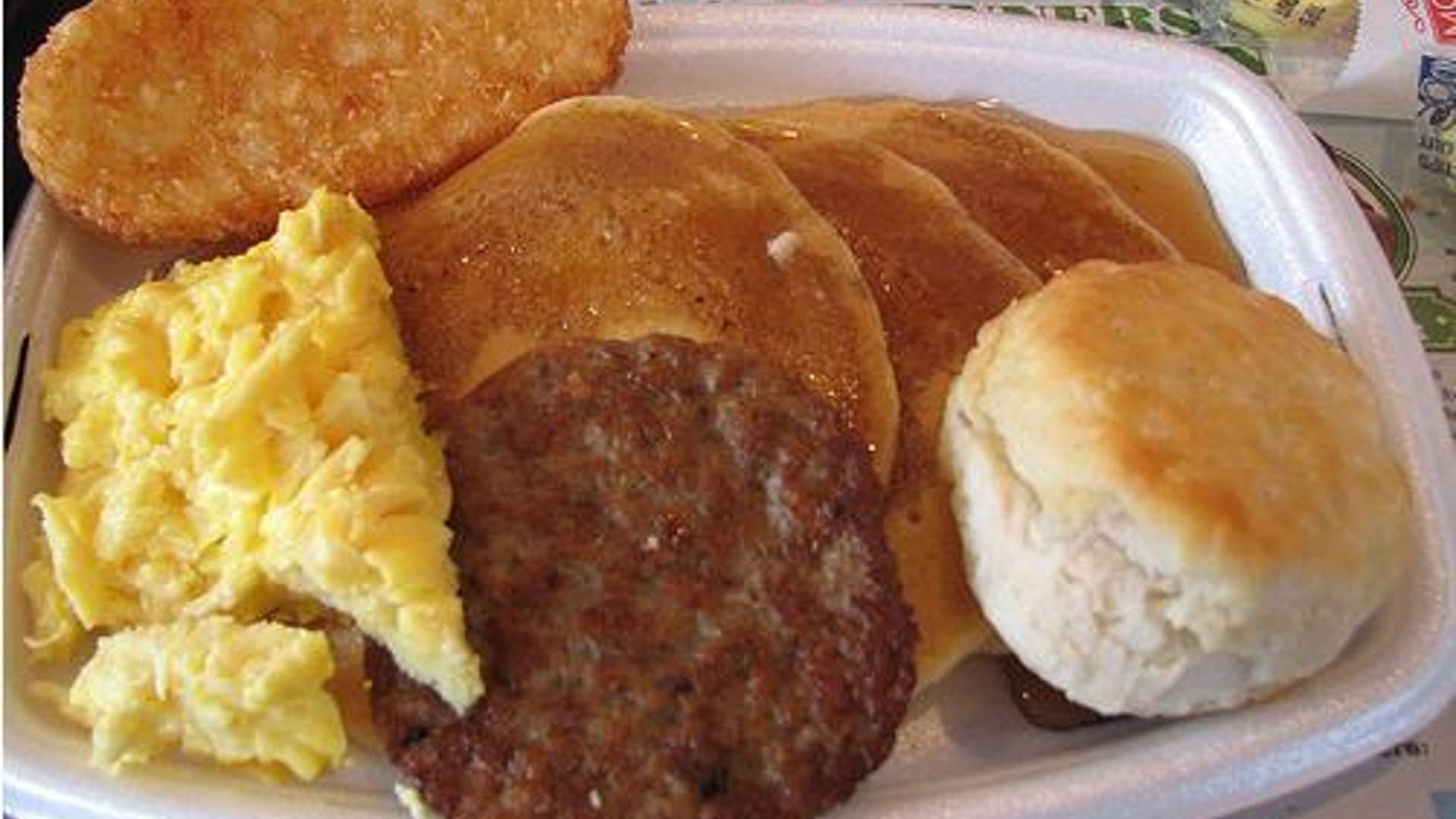 McDonald's Big Breakfast With Hotcakes and Large Biscuit