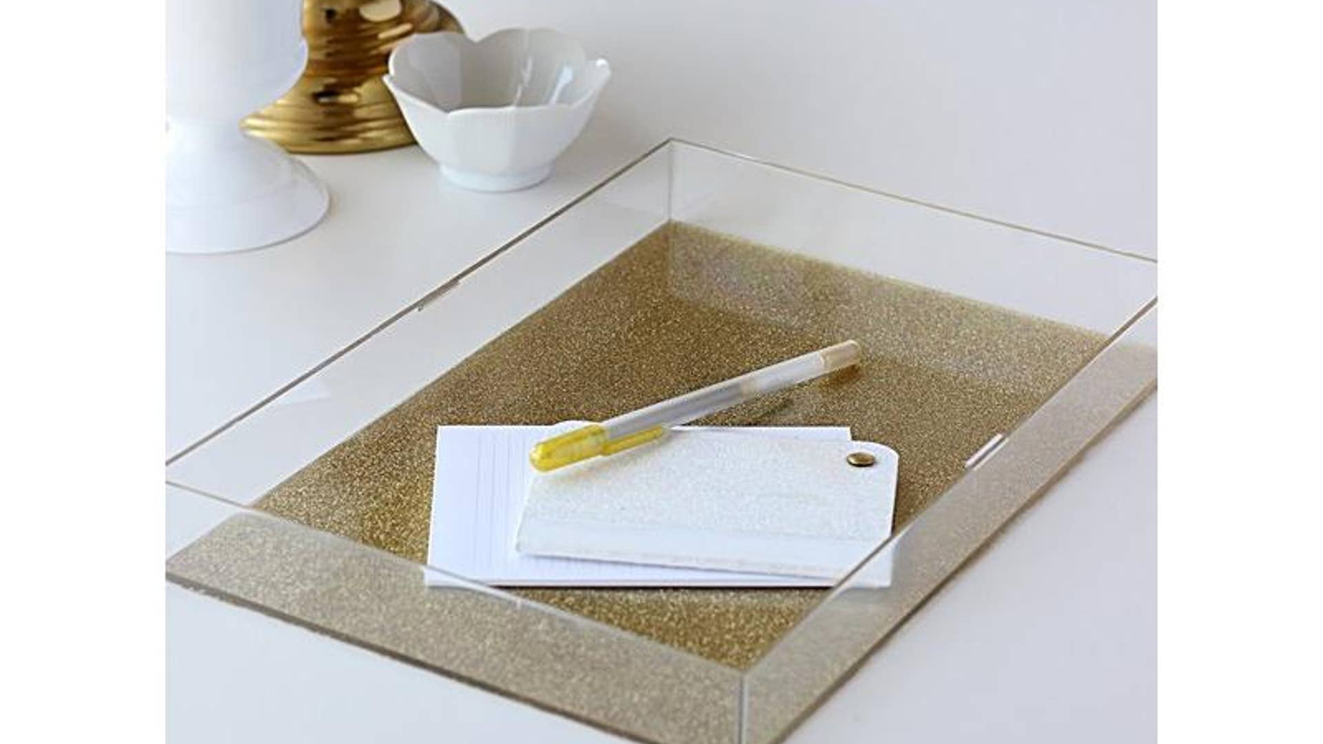 Glittery Acrylic Tray