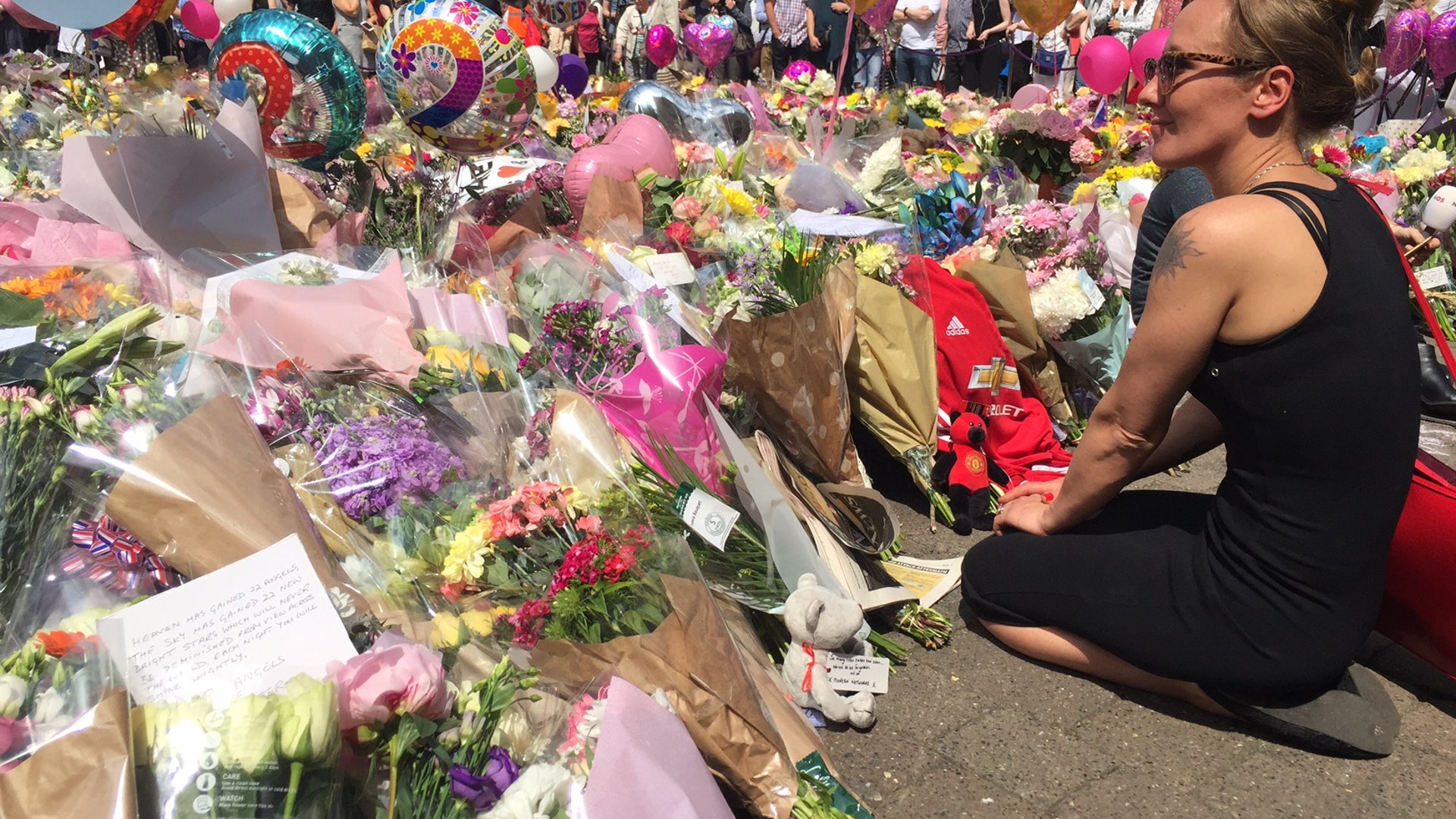 People gathered just three days after the brutal attack in Manchester that killed 22 and injured dozens more.