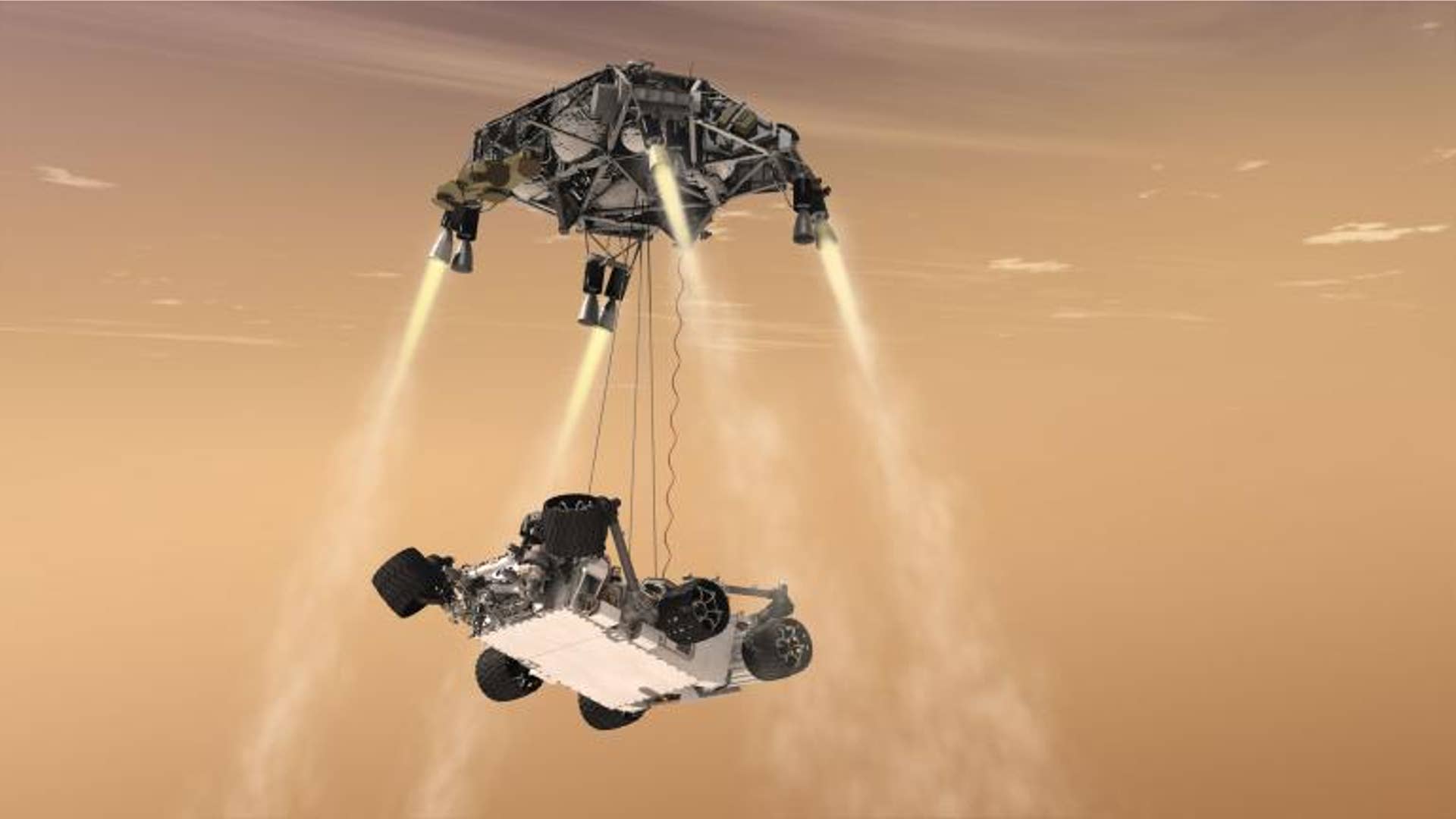 mars10 Sky Crane Maneuver