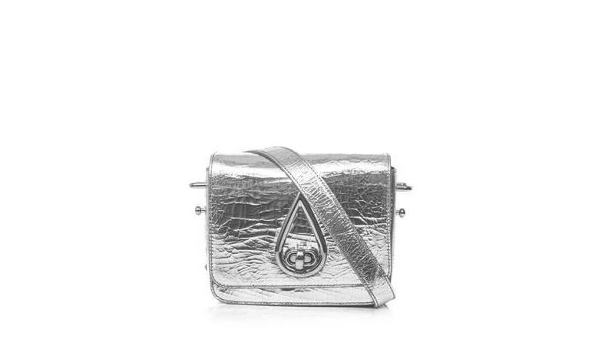 Kenzo Metallic Cracked Leather Bag