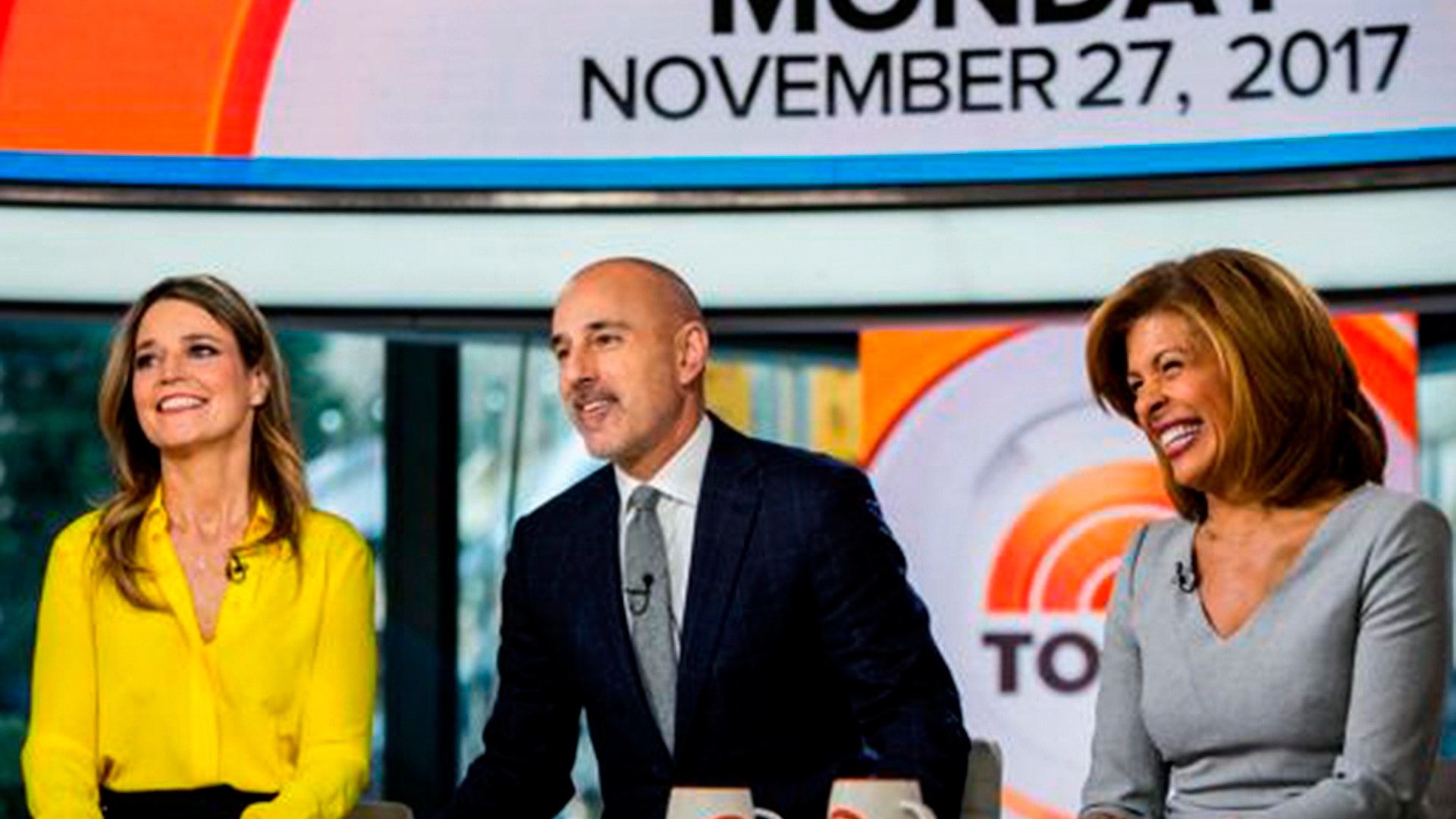 Matt Lauer on the set of NBC's 