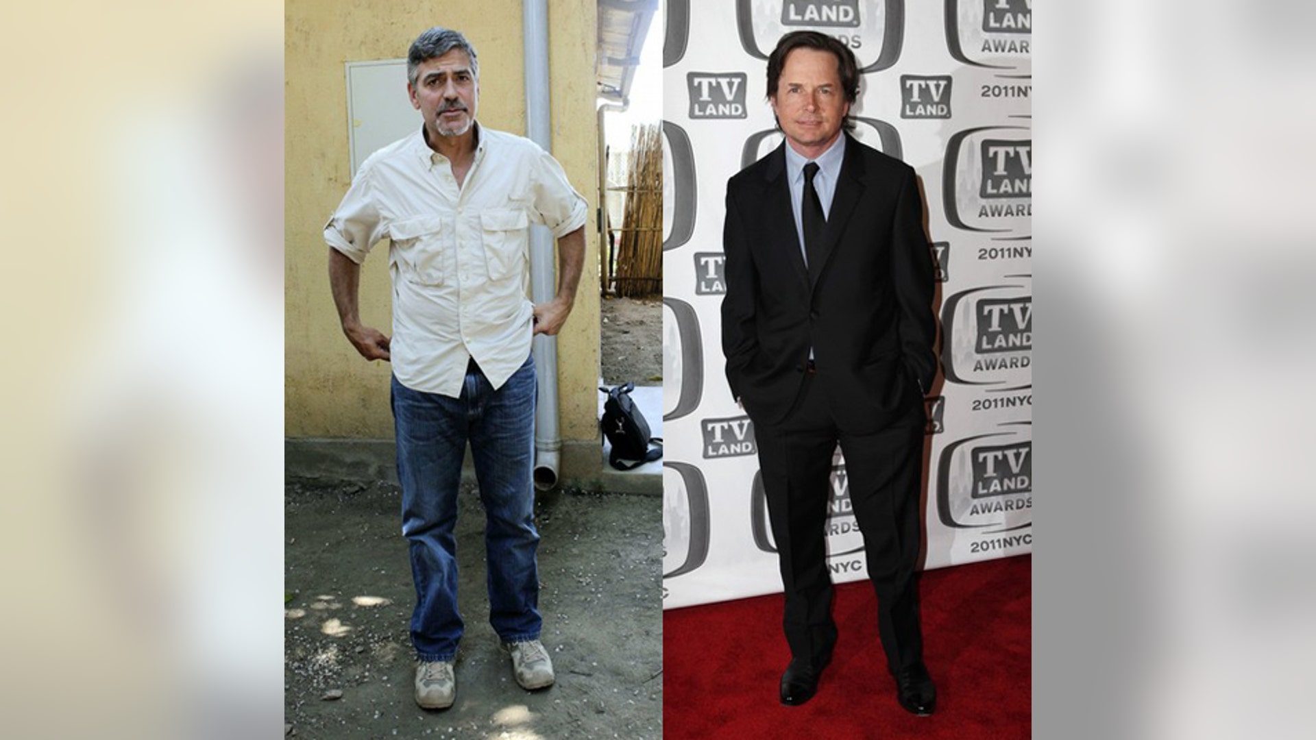 Michael J. Fox and George Clooney