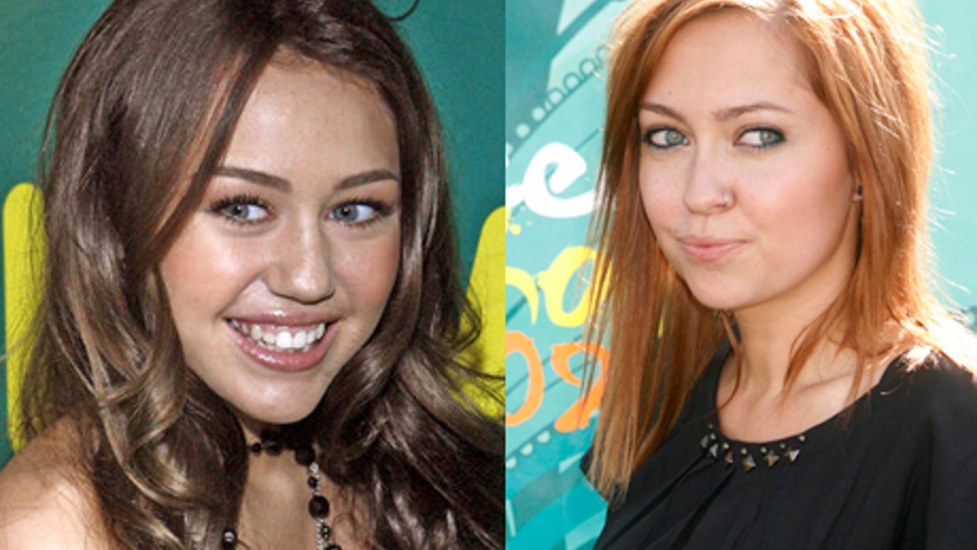 Miley and Brandi Cyrus